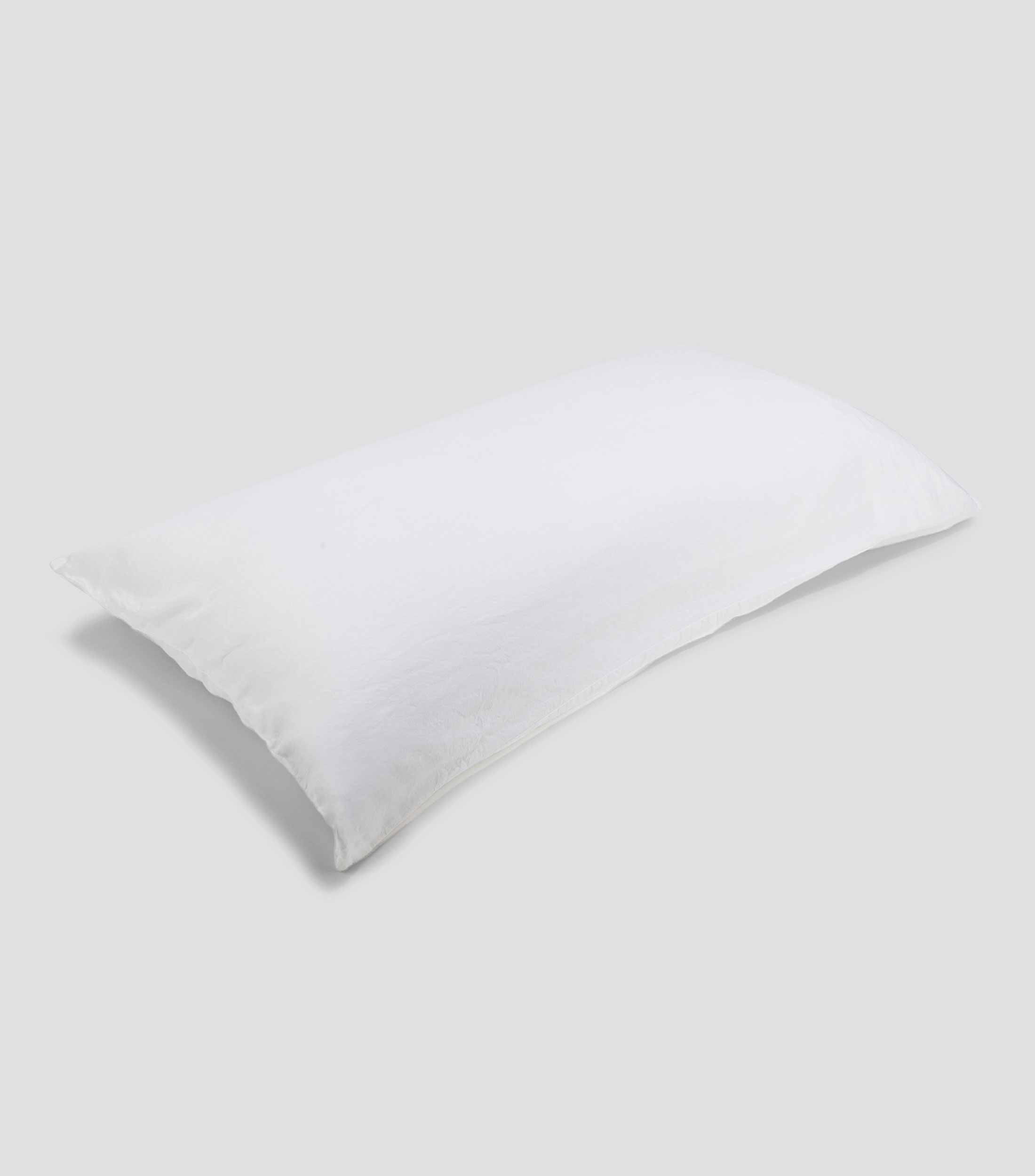 Funda Decorativa Lino, Algodon King Size Blanca