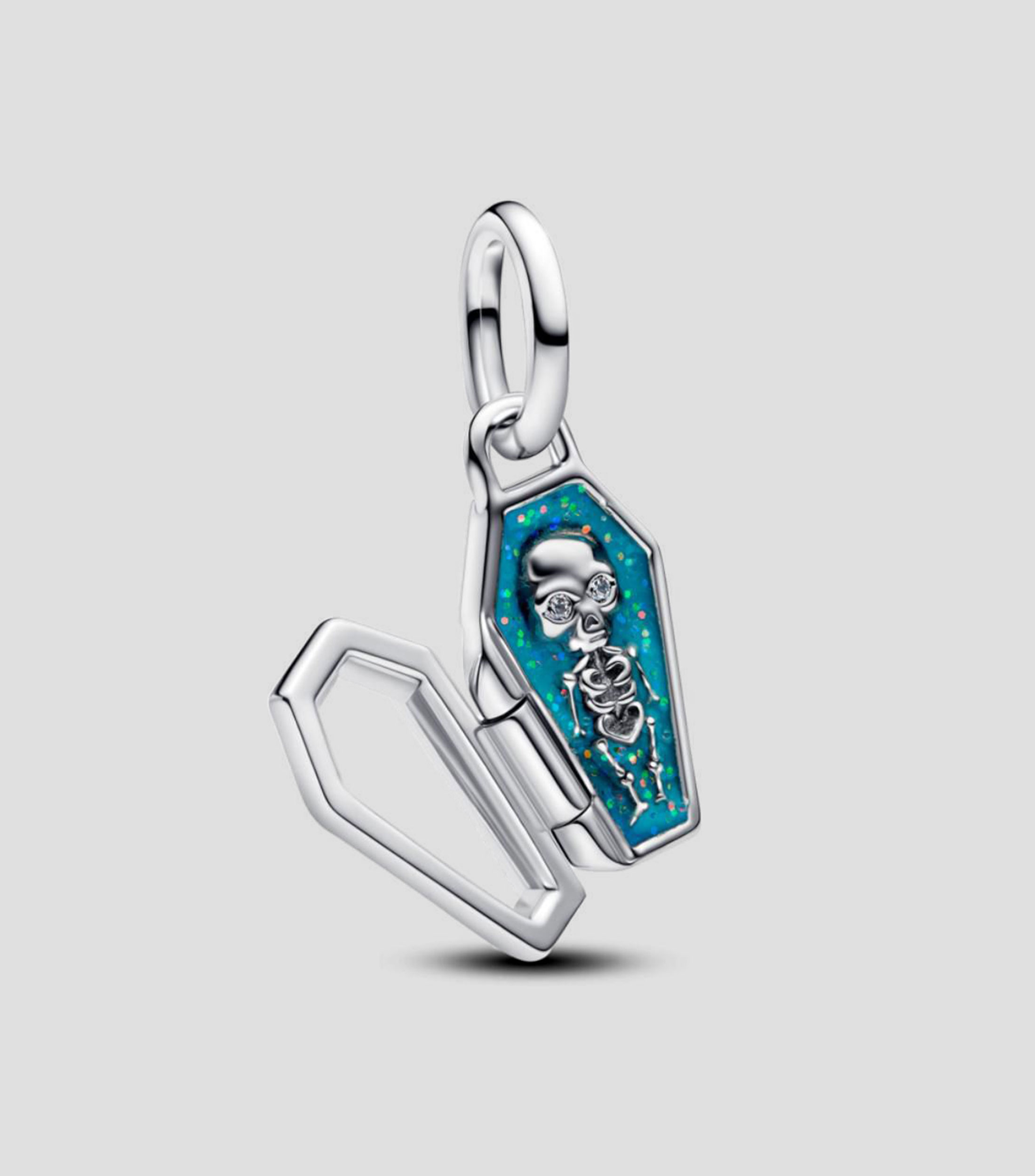 Charm en plata esterlina Coffin dangle Unisex