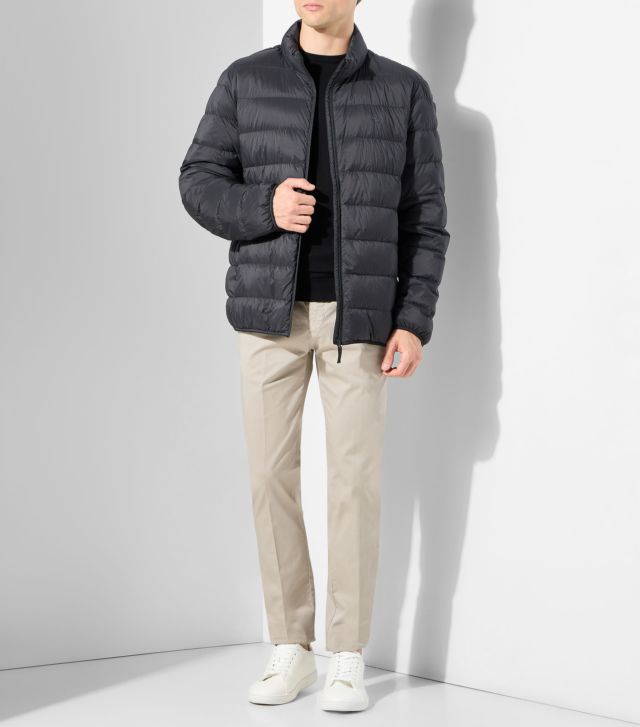 Chamarra puffer liso Hombre