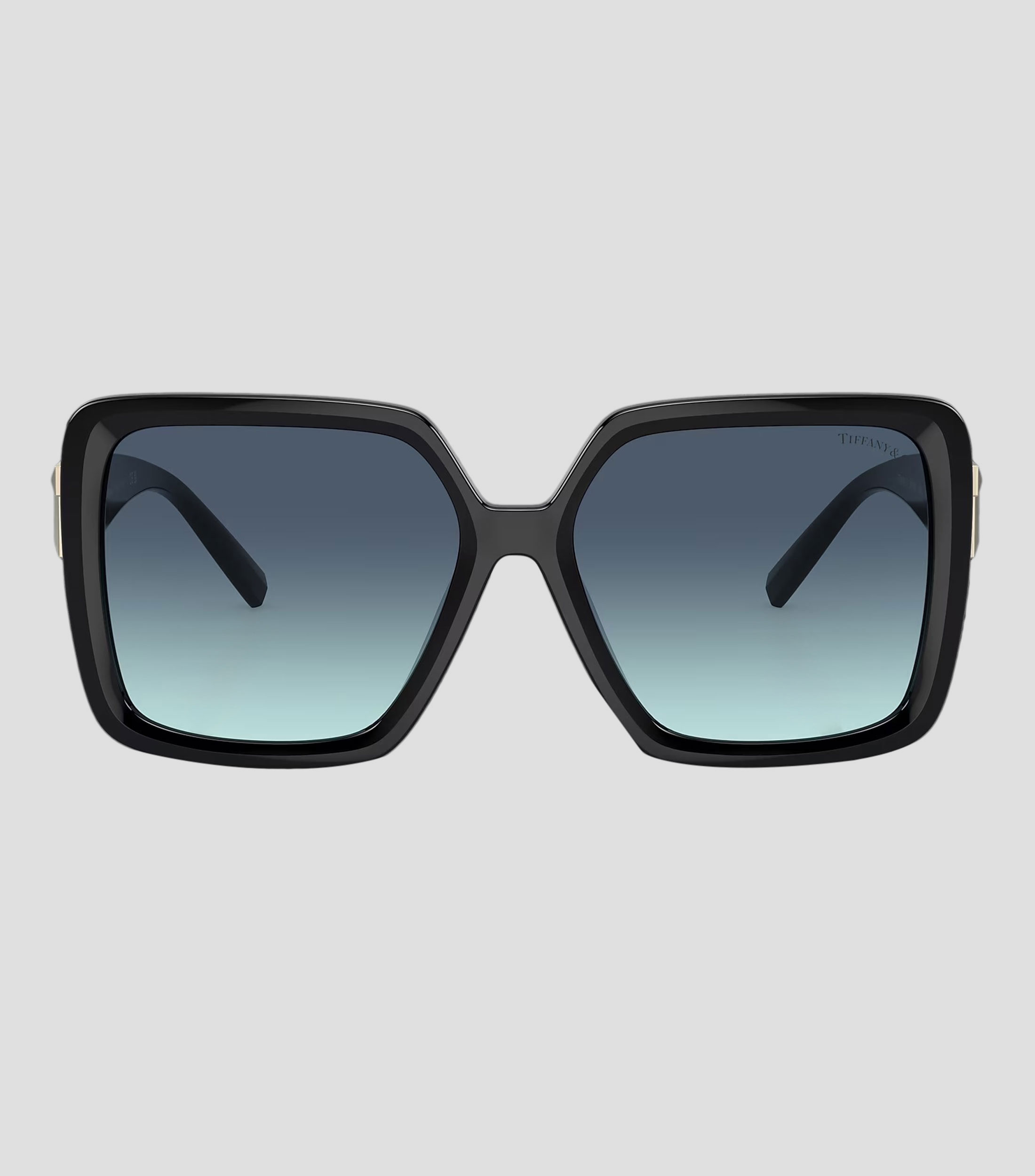 Lentes de sol cuadrados negros Mujer