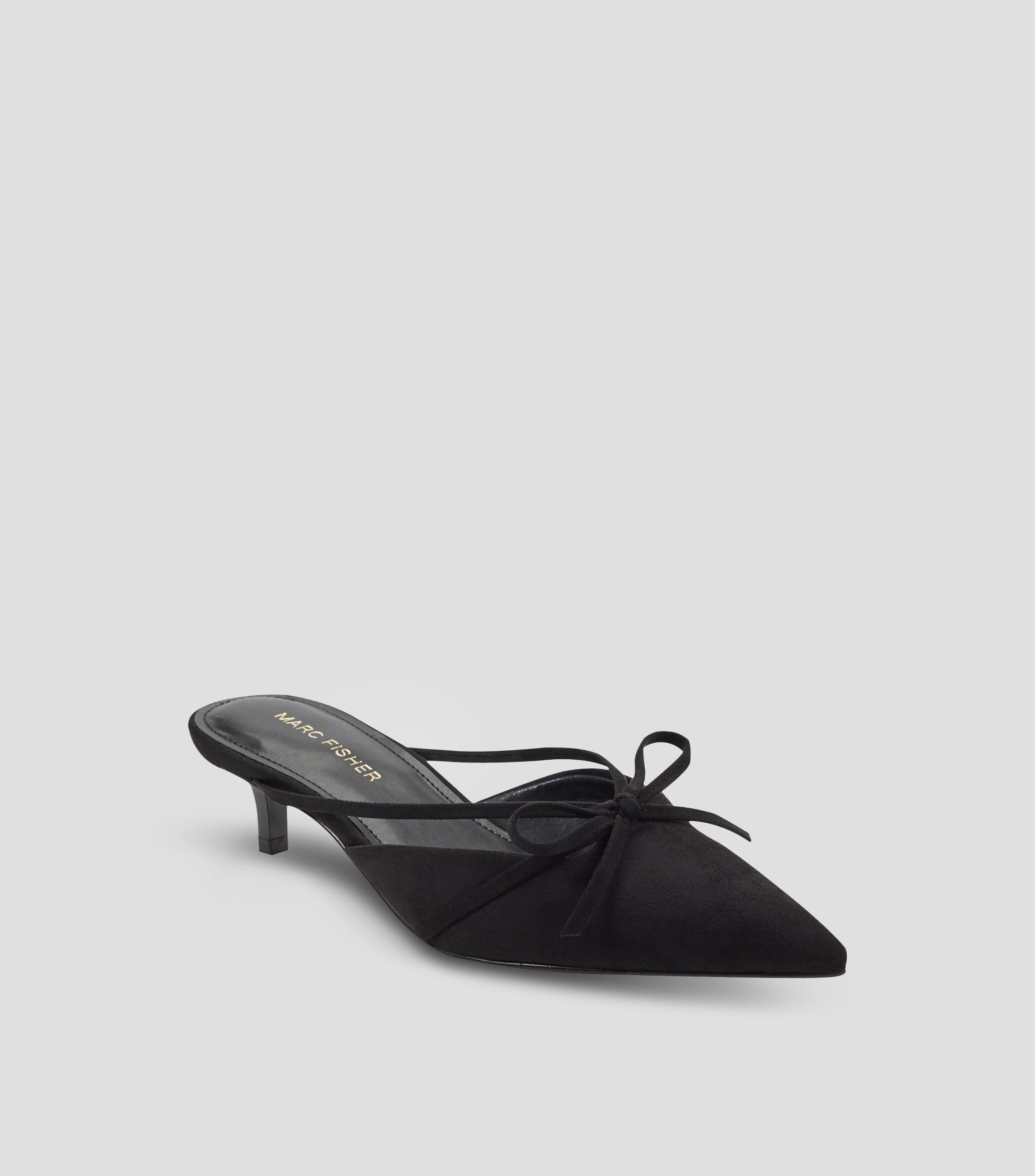 Zuecos Casuales Slip on con tacon bajo de aguja liso Mujer