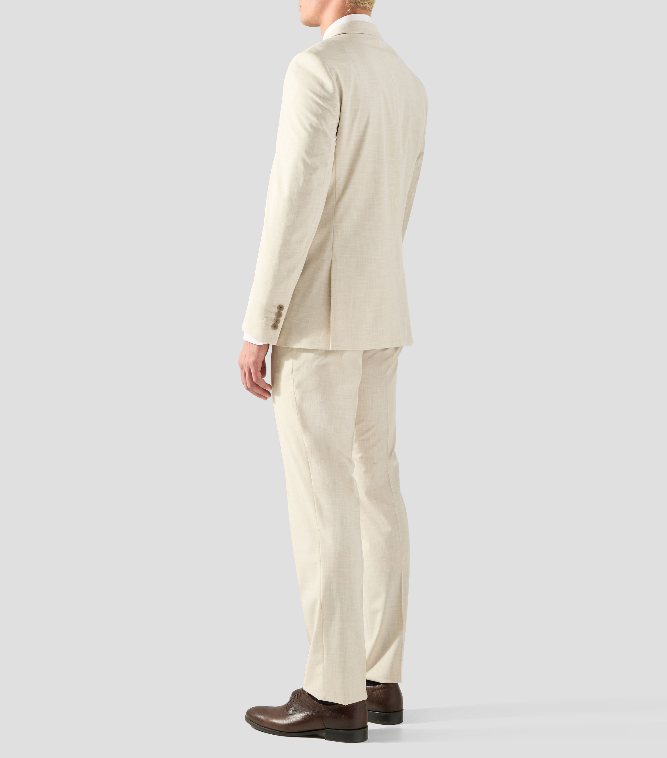 Traje de corte regular jaspeado Hombre