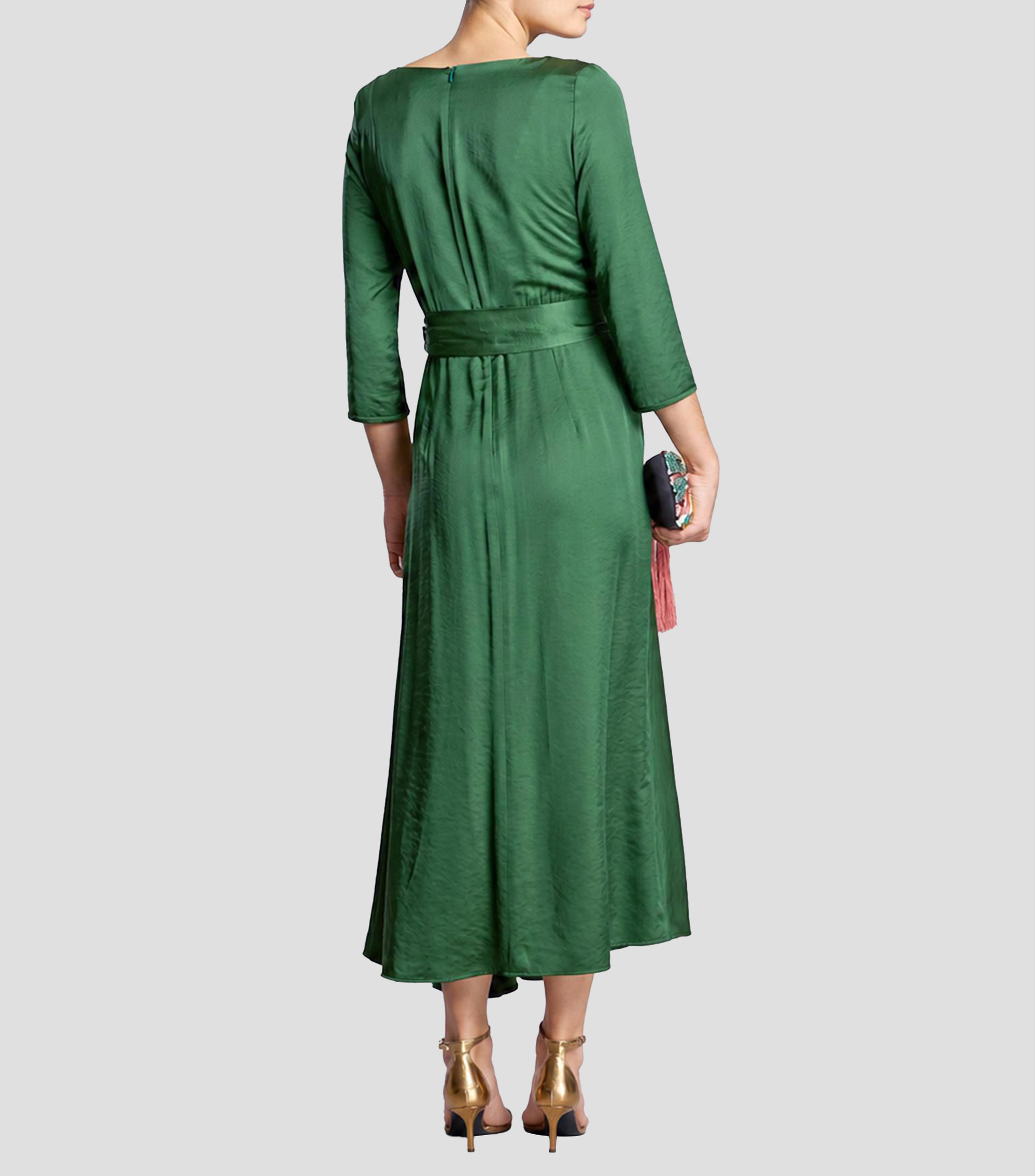 Vestido largo manga 3/4 fantasía Mujer
