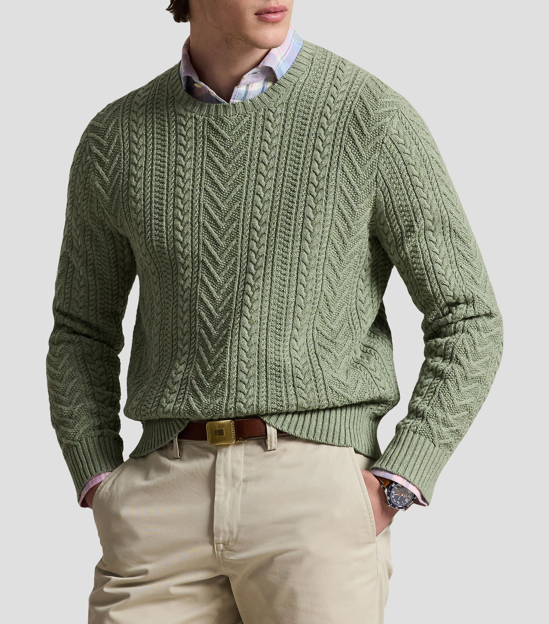 Suéter de cuello redondo Hombre