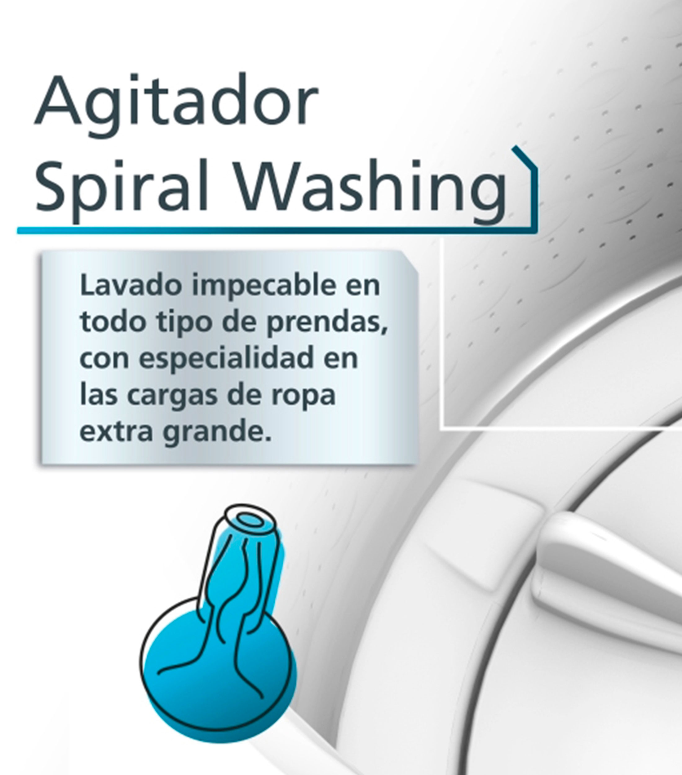 Lavadora automática 22 kg carga superior