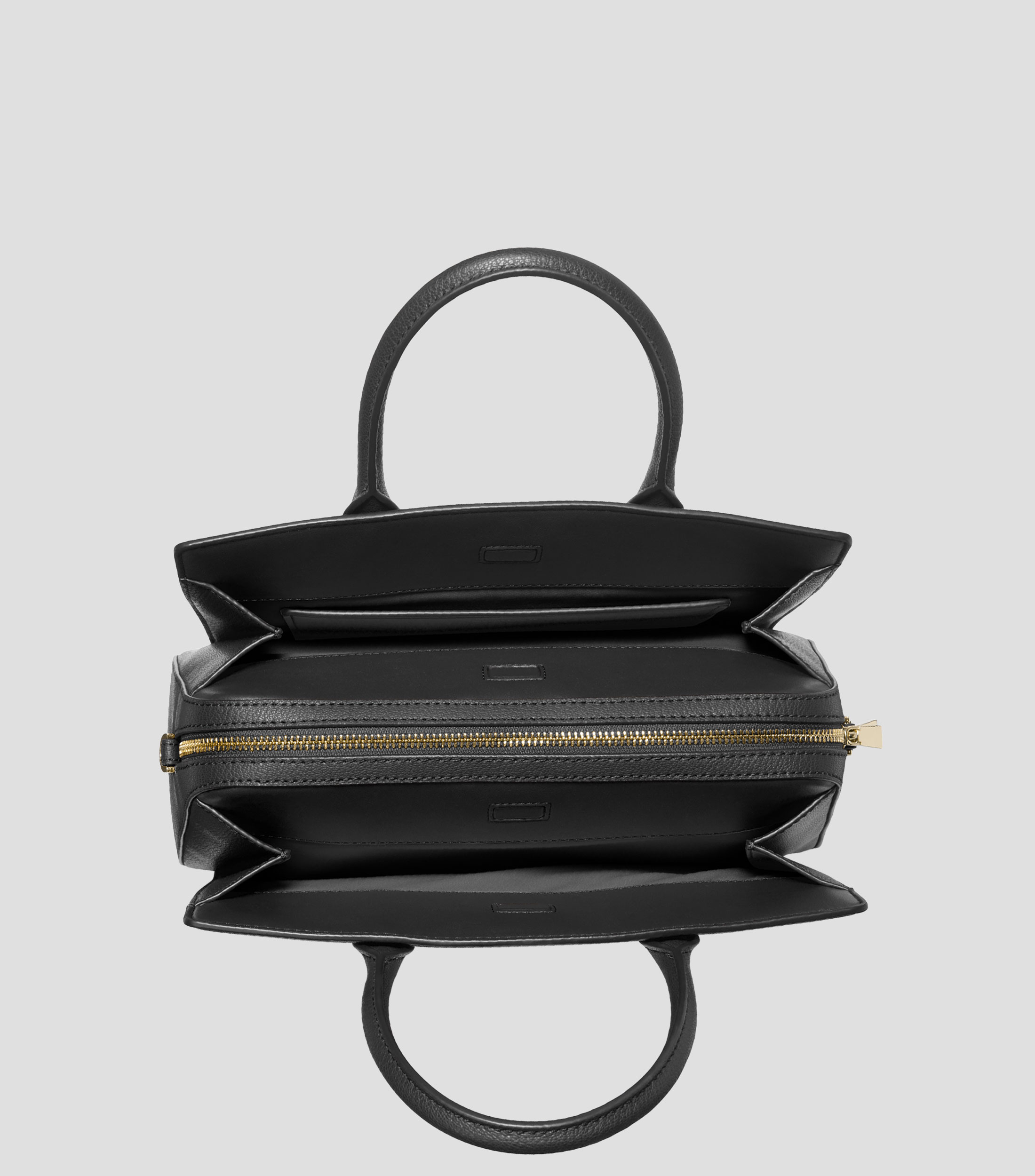 Bolsa Satchel en piel con logo Mujer