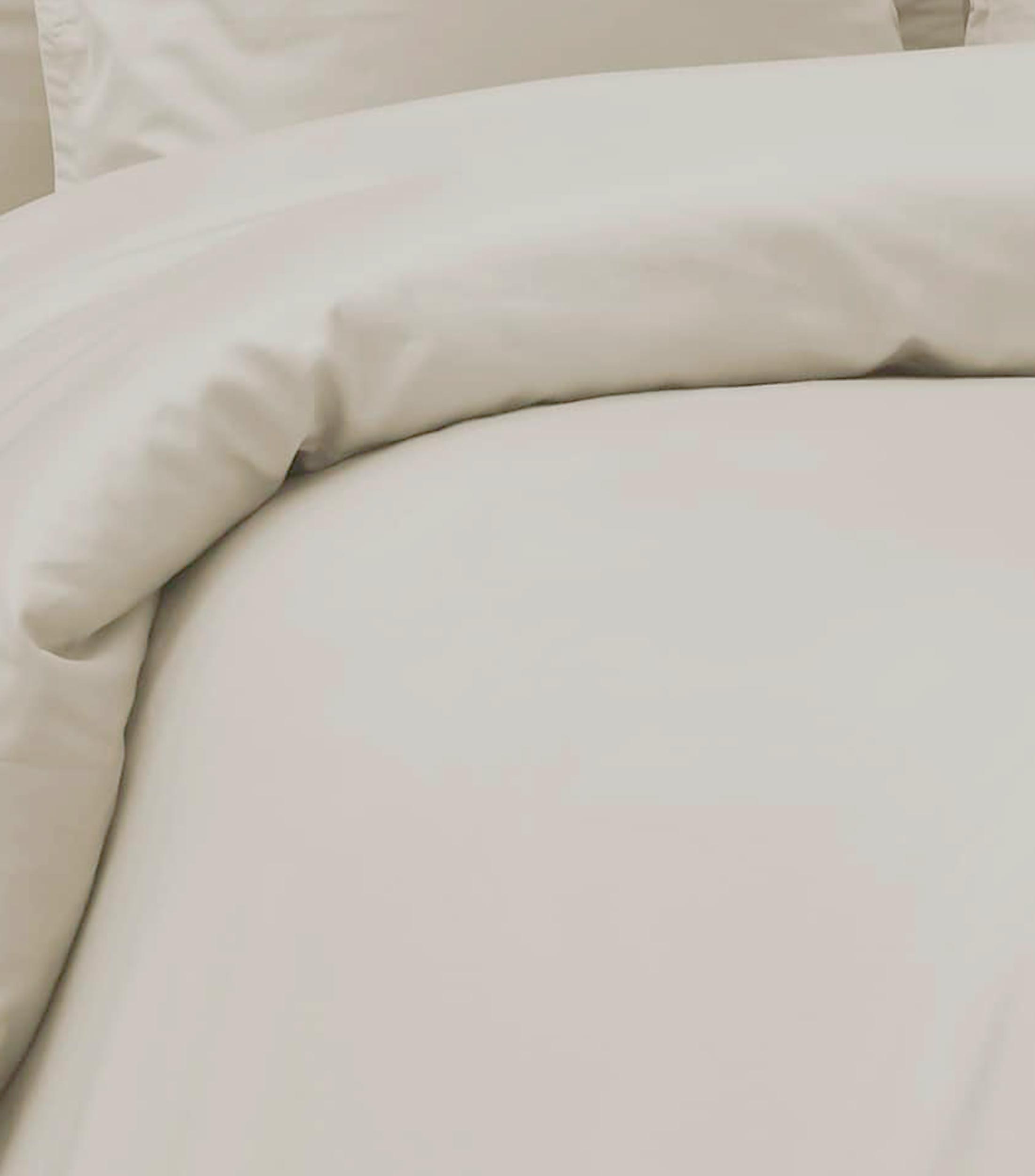Funda para Duvet Matrimonial, Queen Size en Algodon Bamboo, Crudo