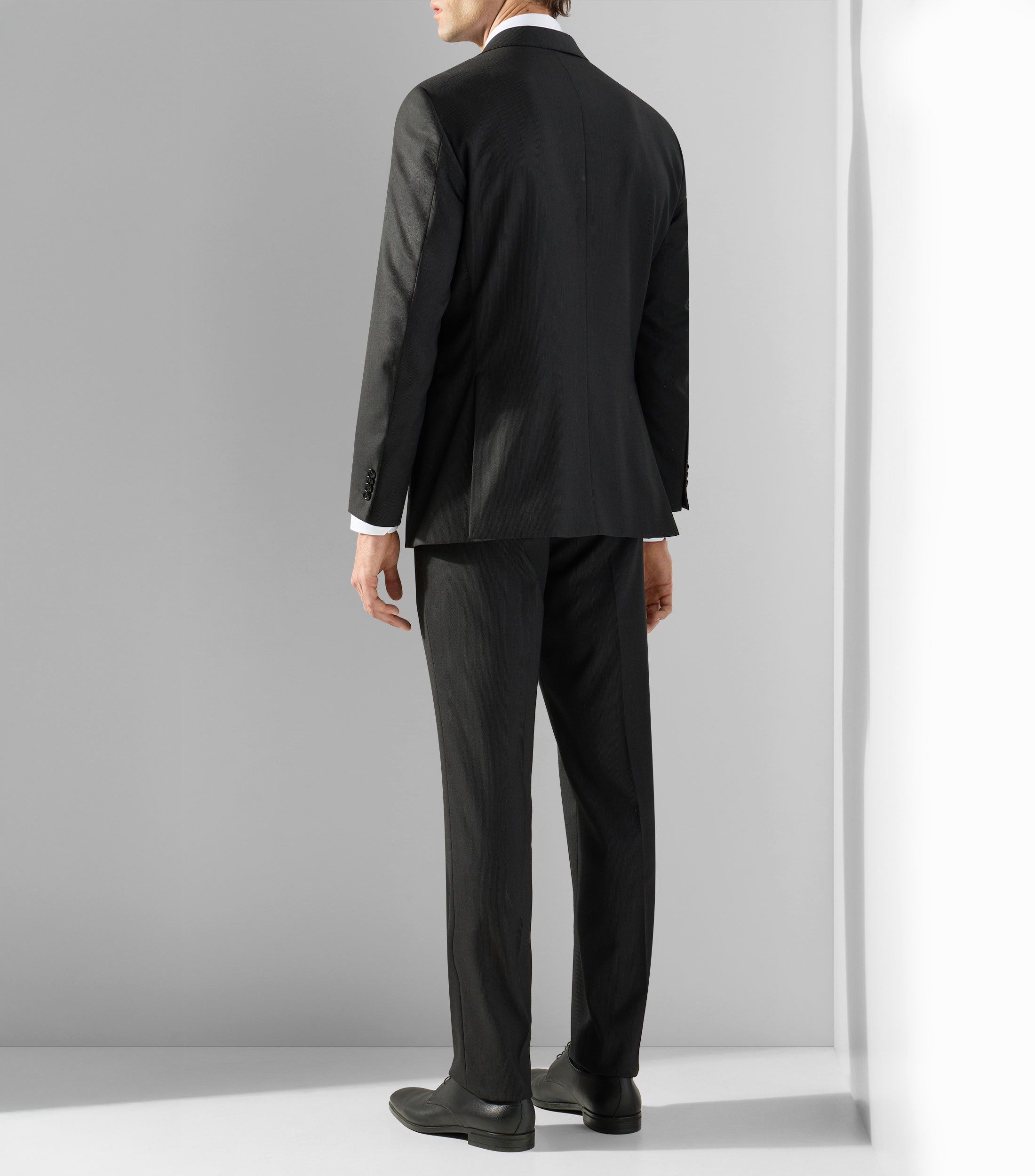 Traje de corte slim con microdiseño Hombre