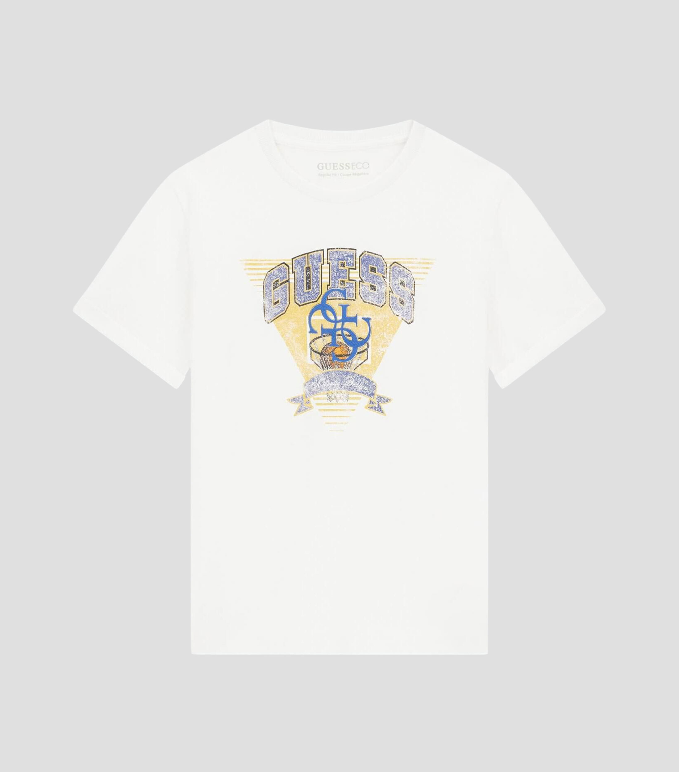 Playera cuello redondo manga corta con estampado Niño