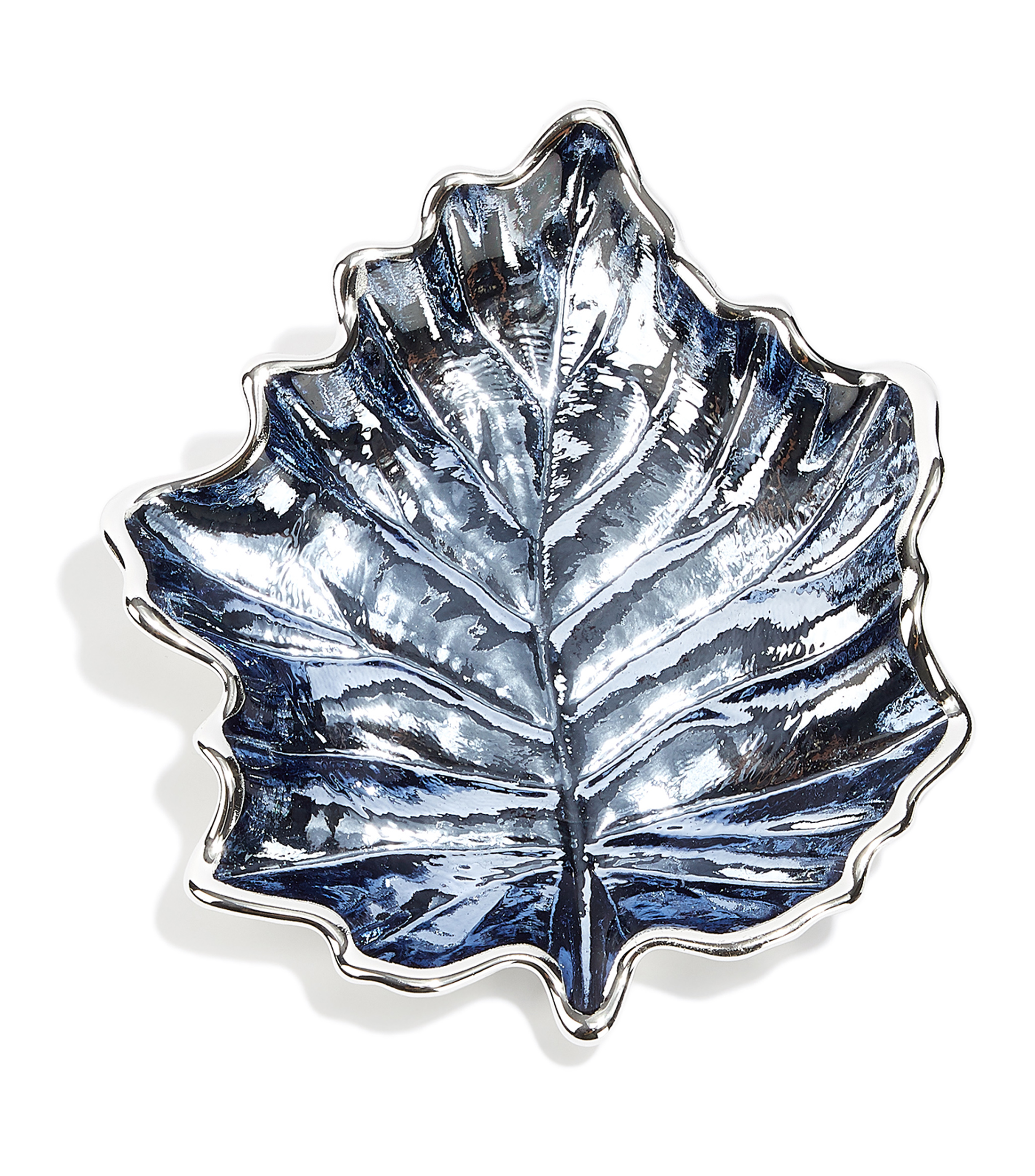 Centro Decorativo de Hoja Azul