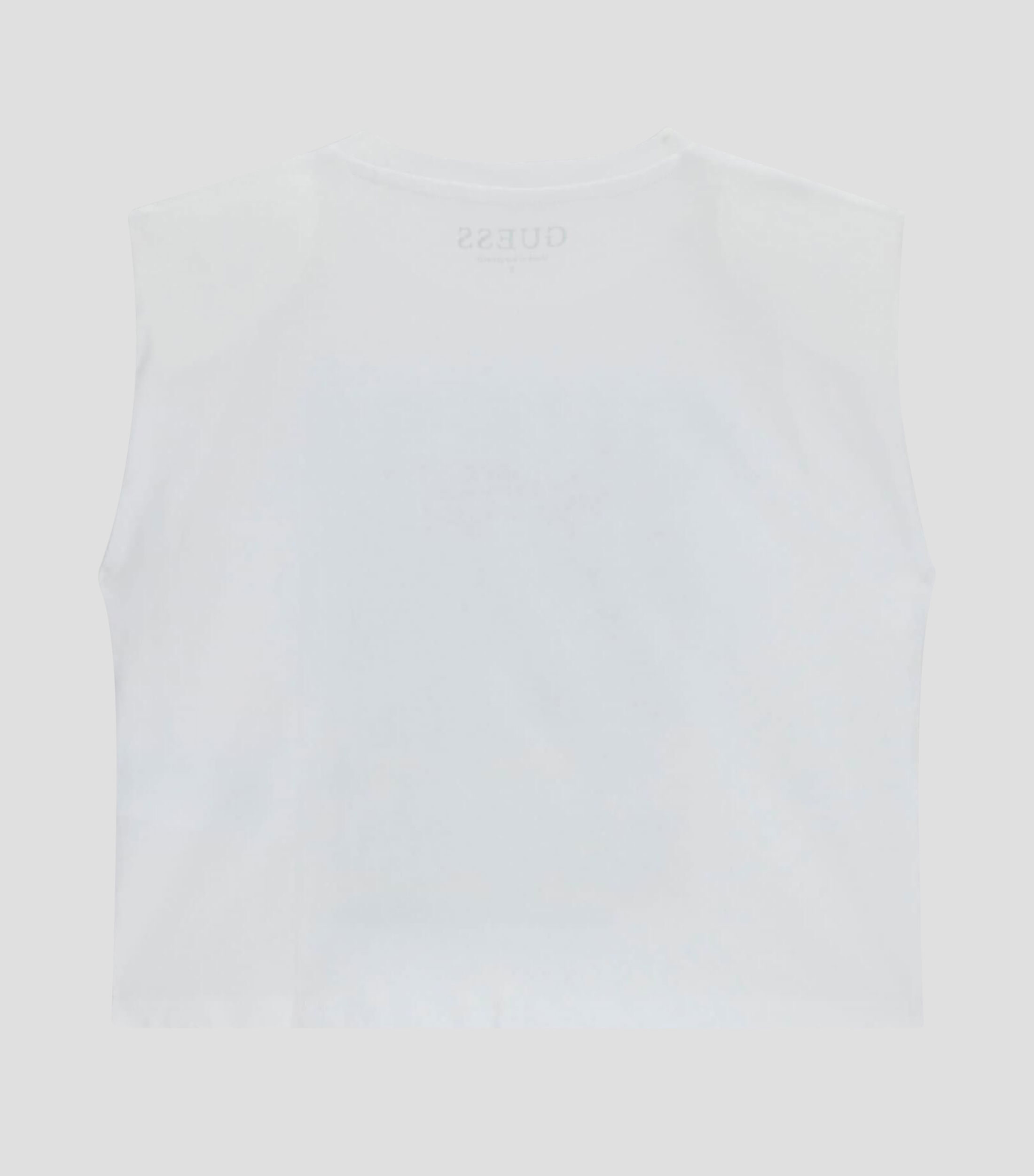 Playera cuello redondo sin mangas estampada Niña