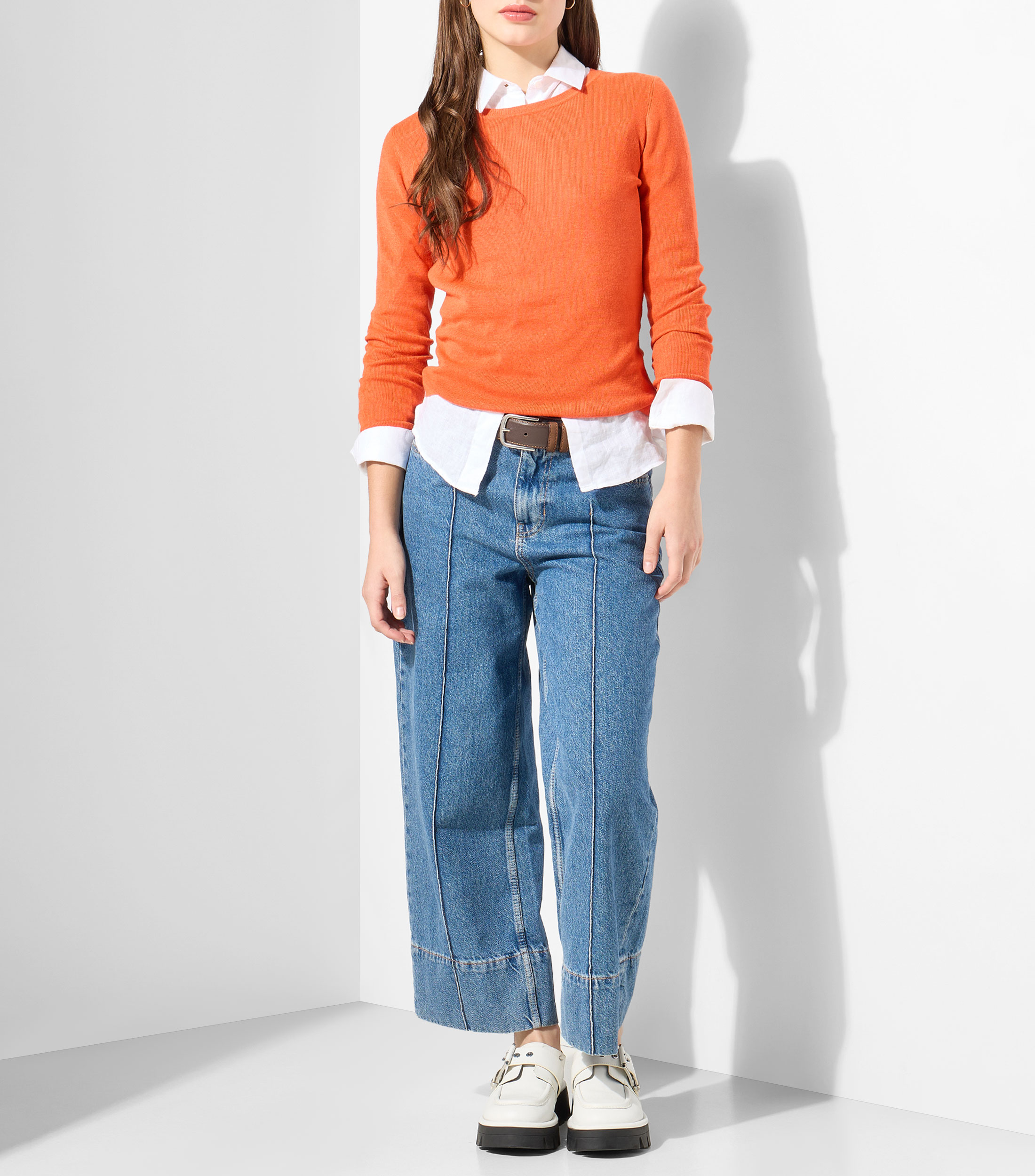 Suéter cuello redondo Mujer