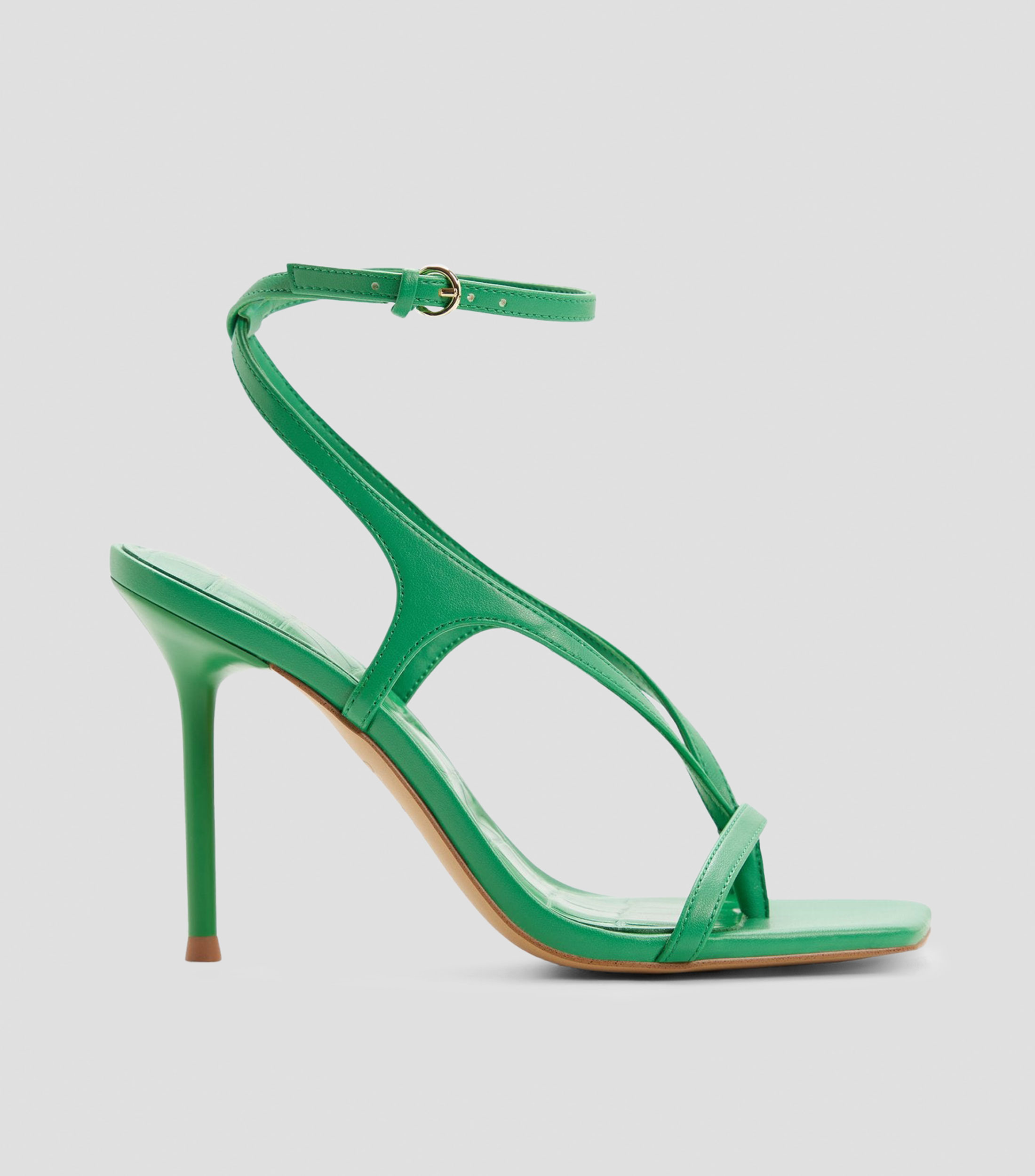 Sandalias con tacón alto de aguja Mujer