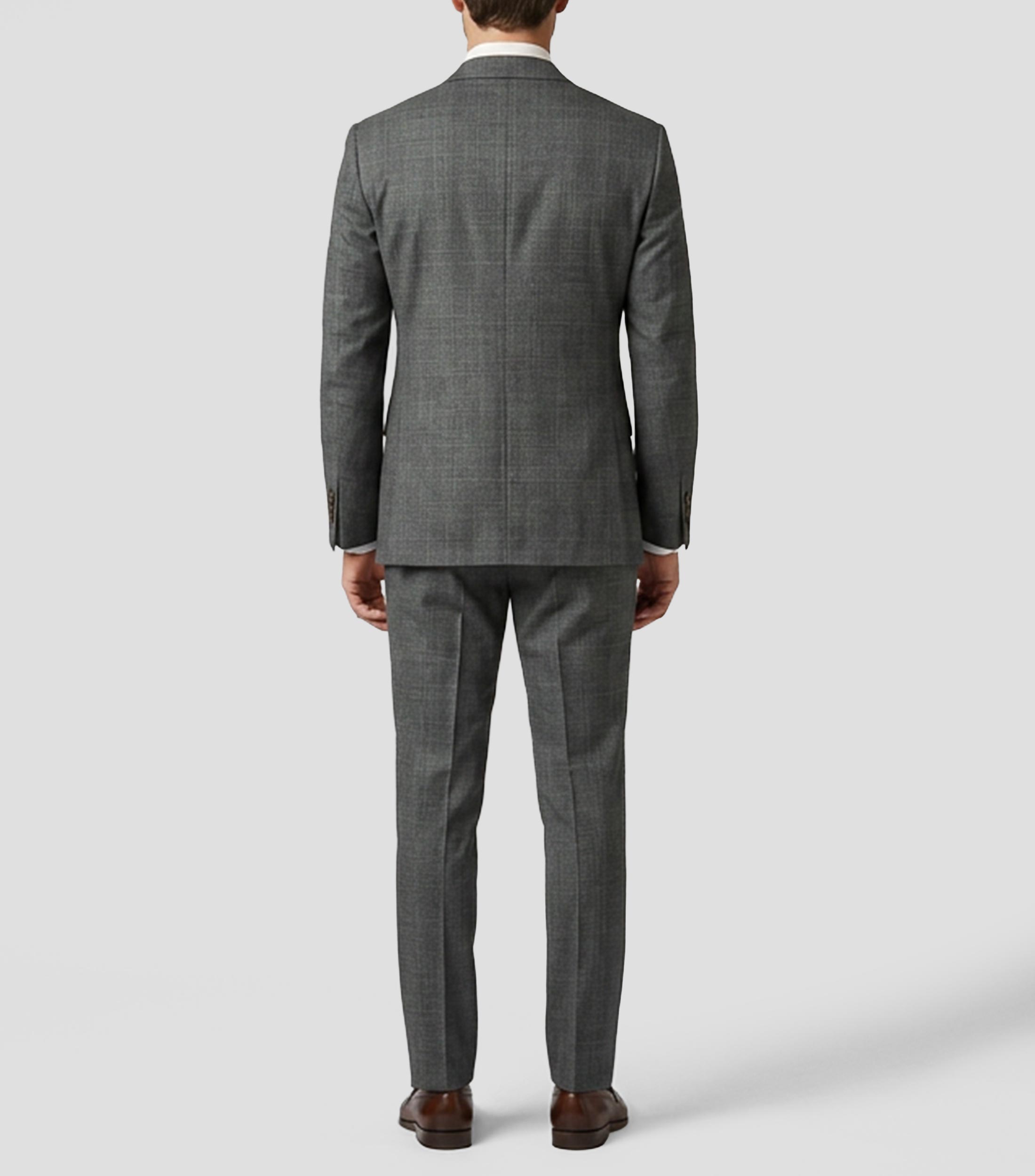 Traje Slim de Cuadros Hombre