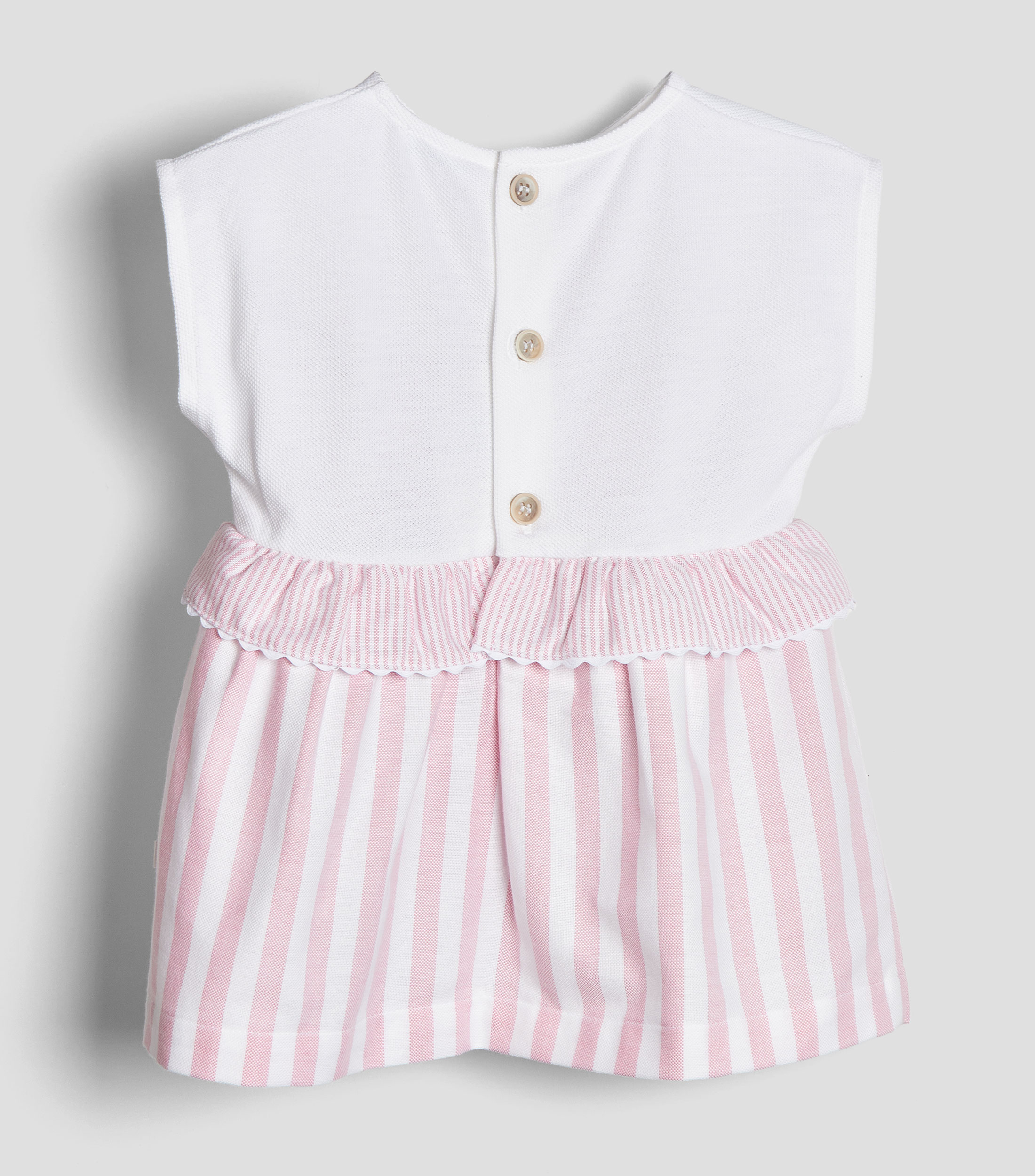 Vestido corto con líneas Bebé
