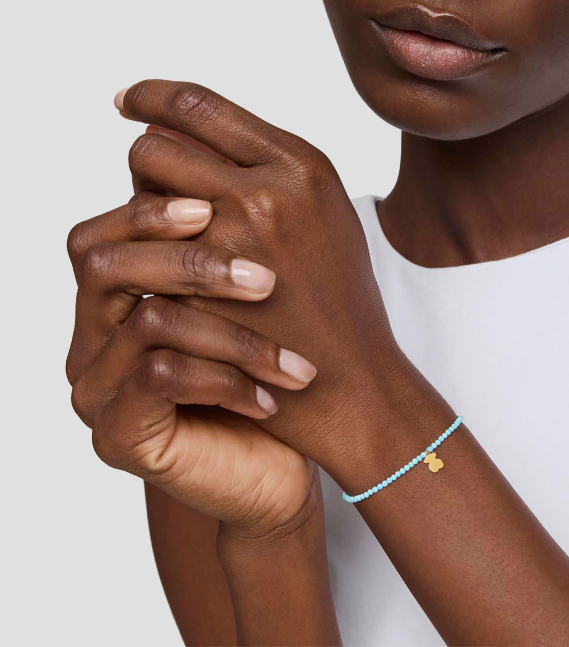 Pulsera Elastica con Bolas Facetadas de Magnesia Motivos Mujer