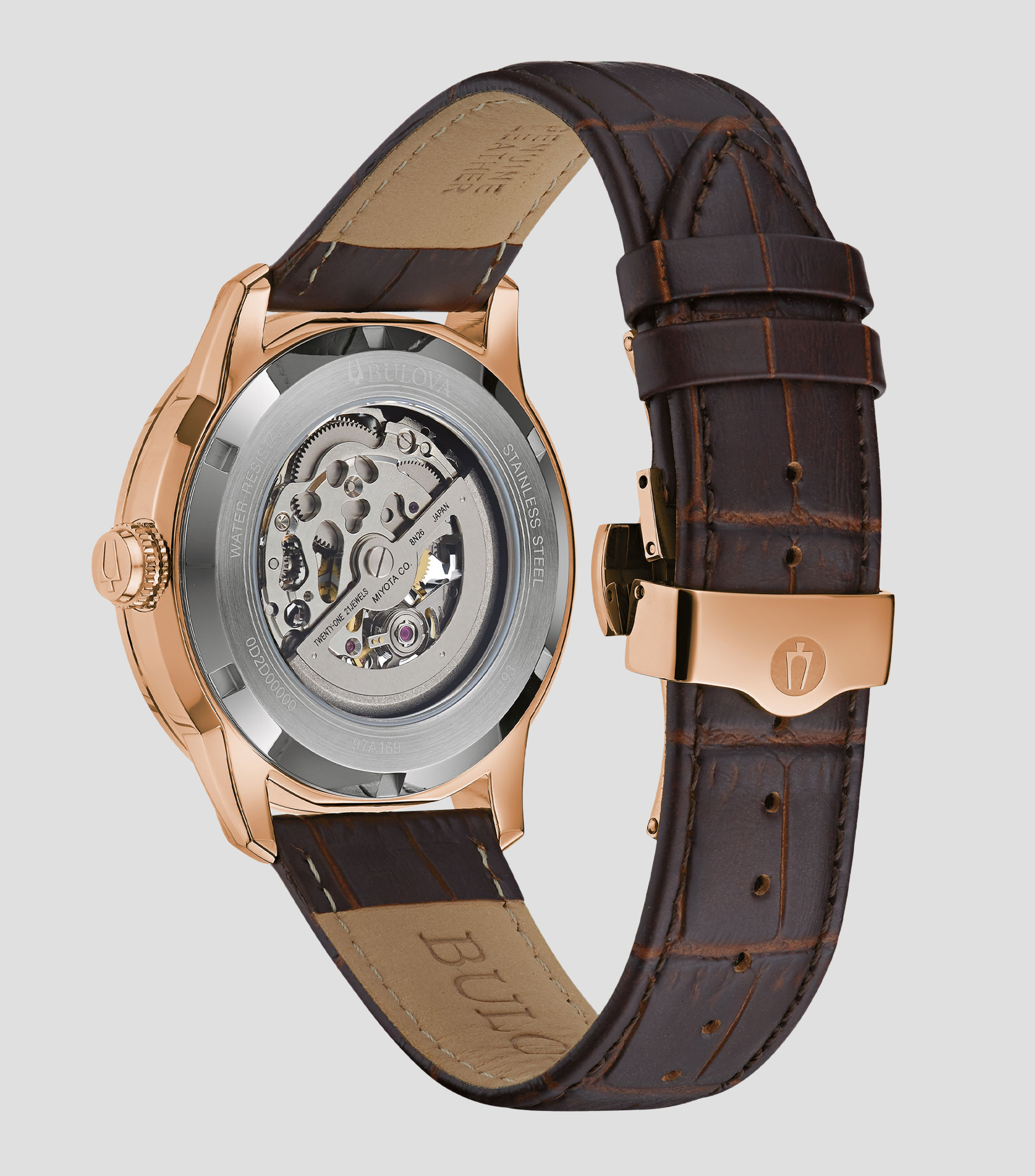 Reloj para Hombre Sutton de vestir dorado, cafe