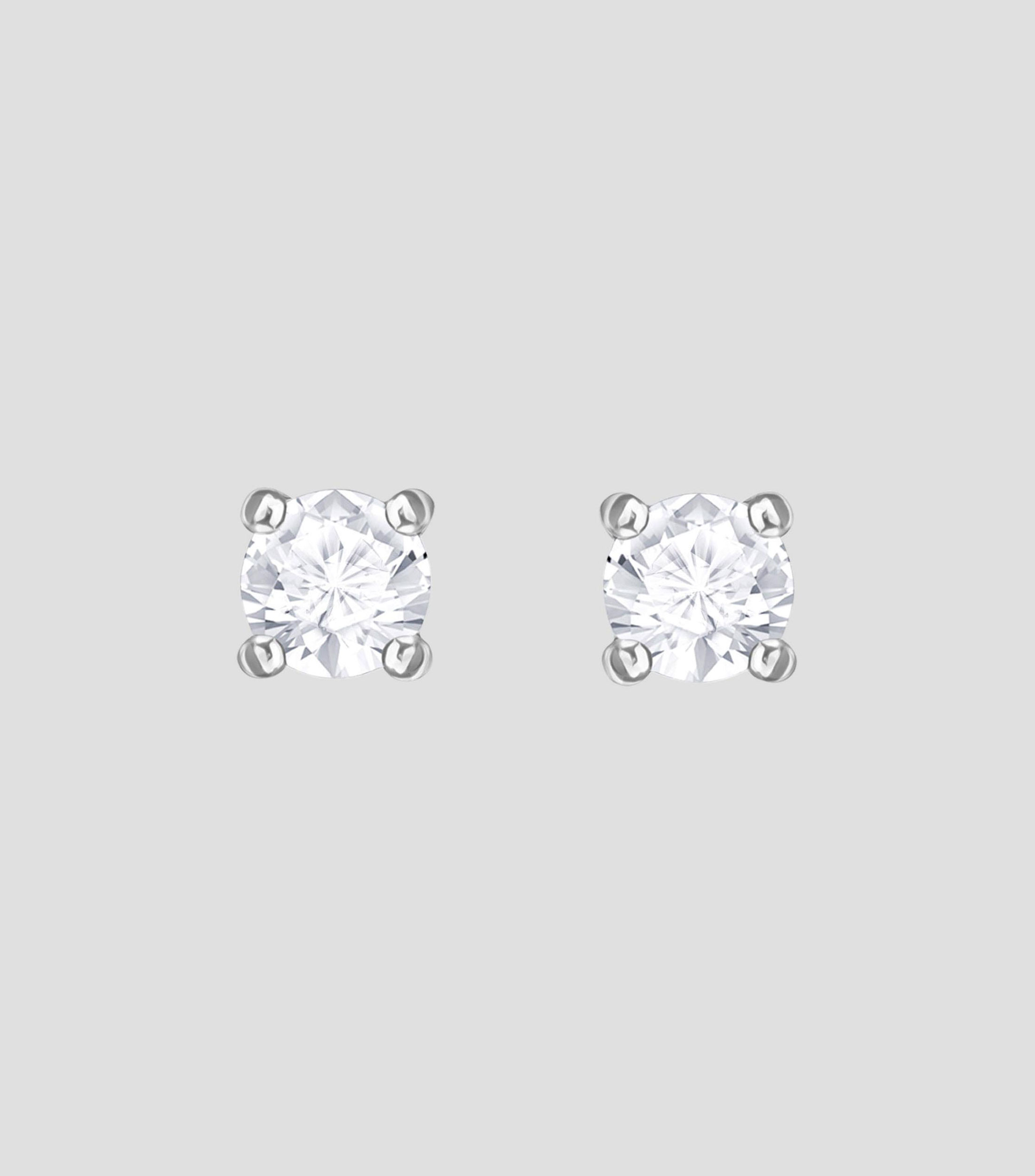 Aretes tipo broquel con cristal Attract Mujer