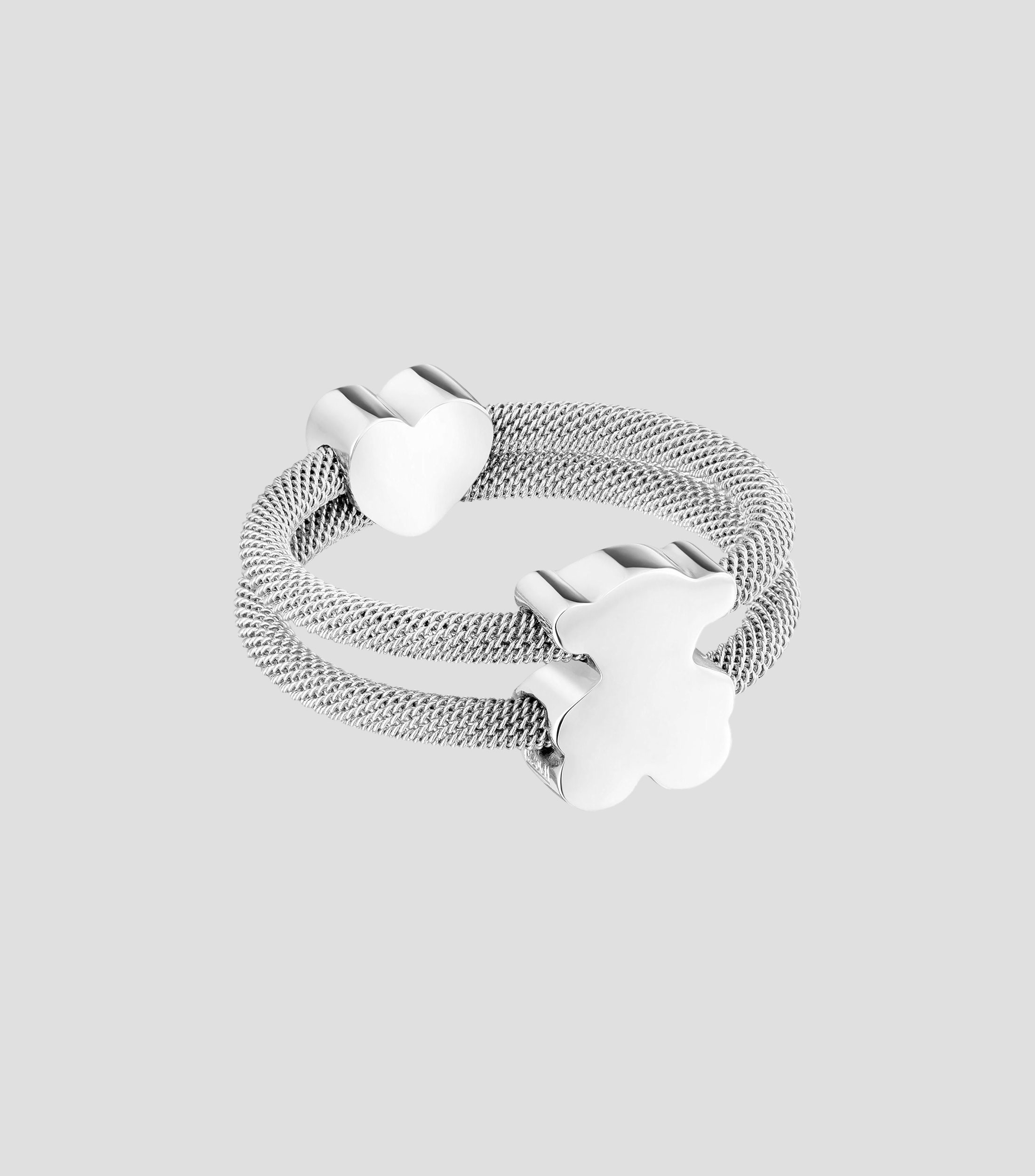Anillo en plata de primera ley Icon Mesh Mujer
