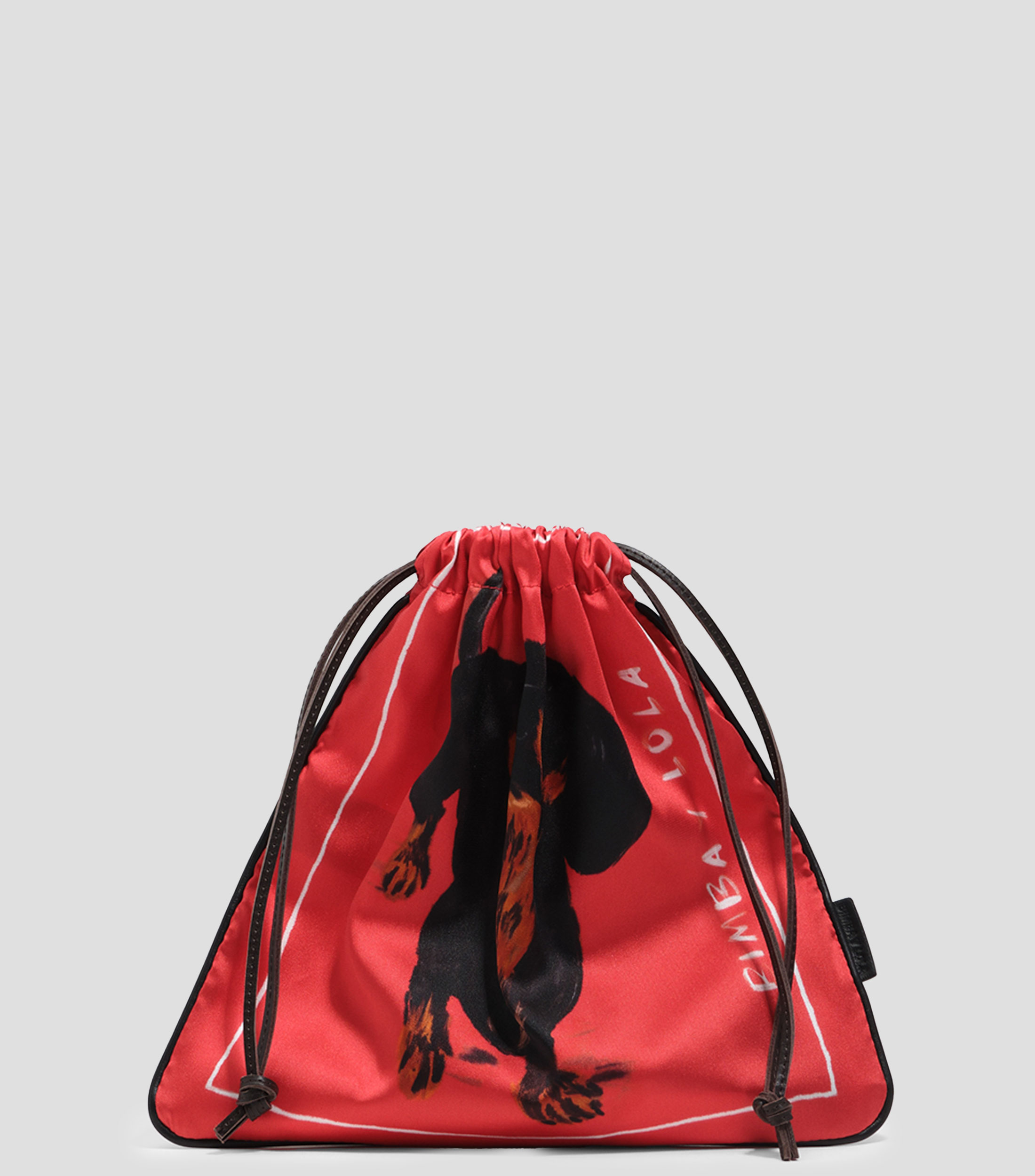Bolsa pouch pañuelo Dogs roja Mujer