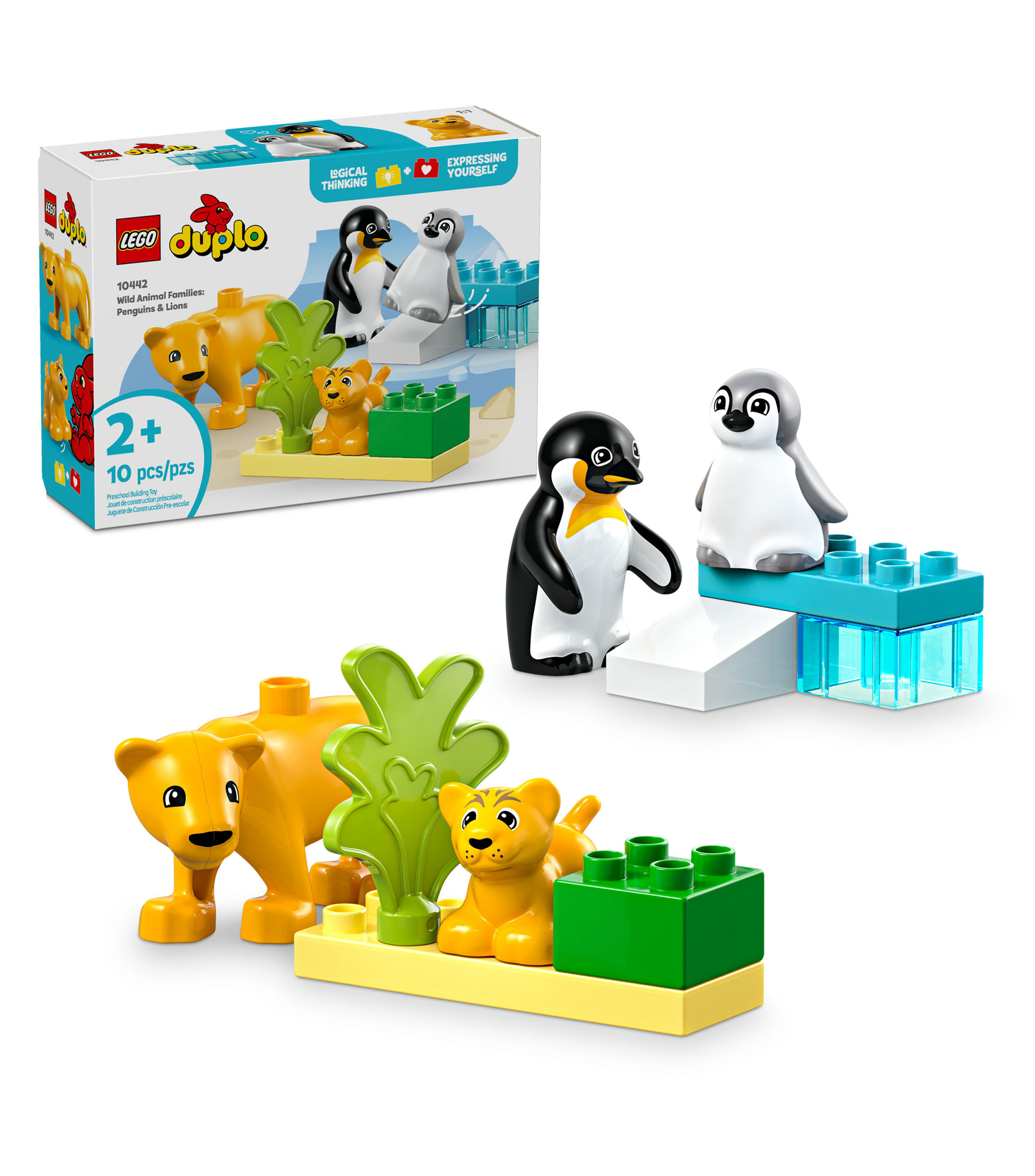 Lego Duplo Mi Pueblo Familias de la Fauna Salvaje Pingüinos y Leones 10442