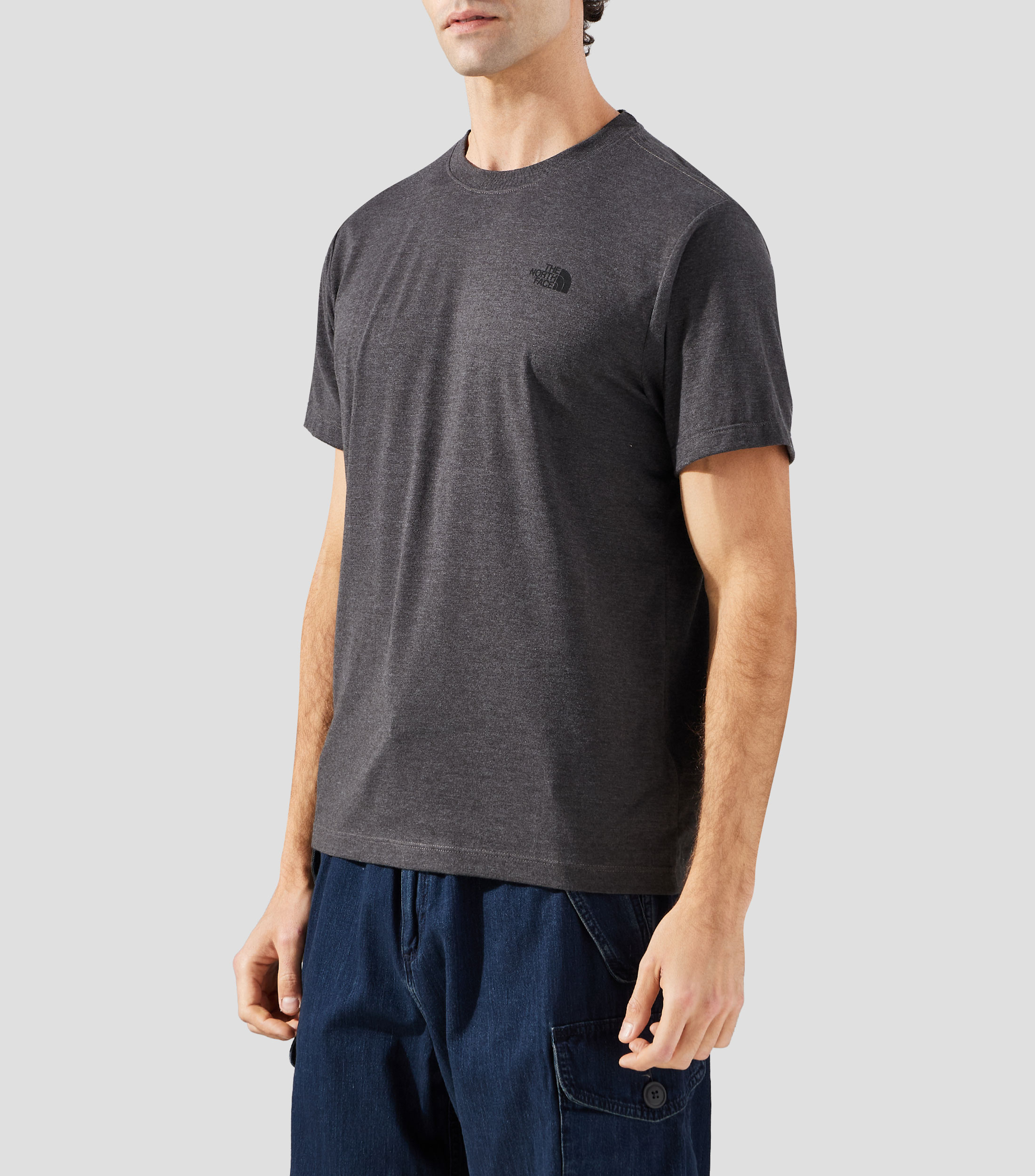 Playera cuello redondo manga corta lisa Hombre