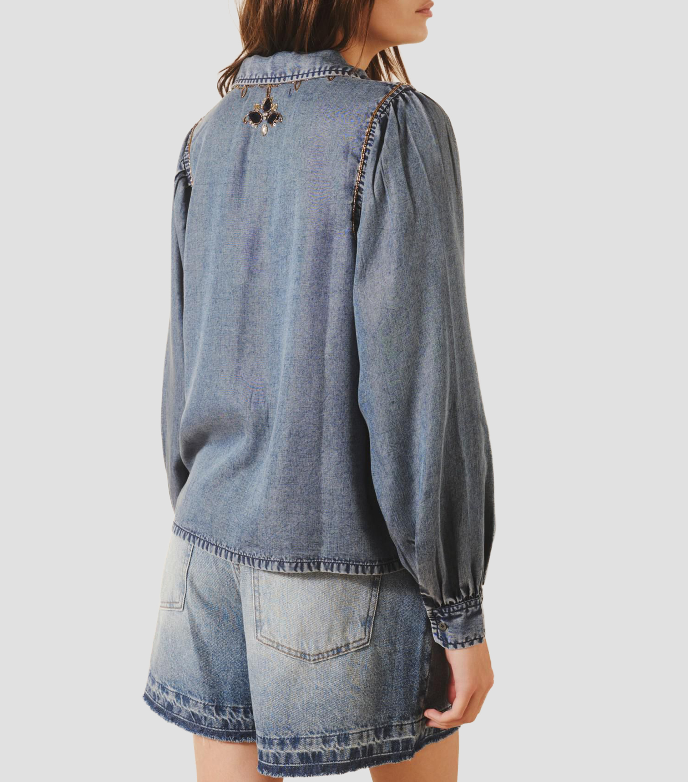 Camisa fantasía manga larga Mujer