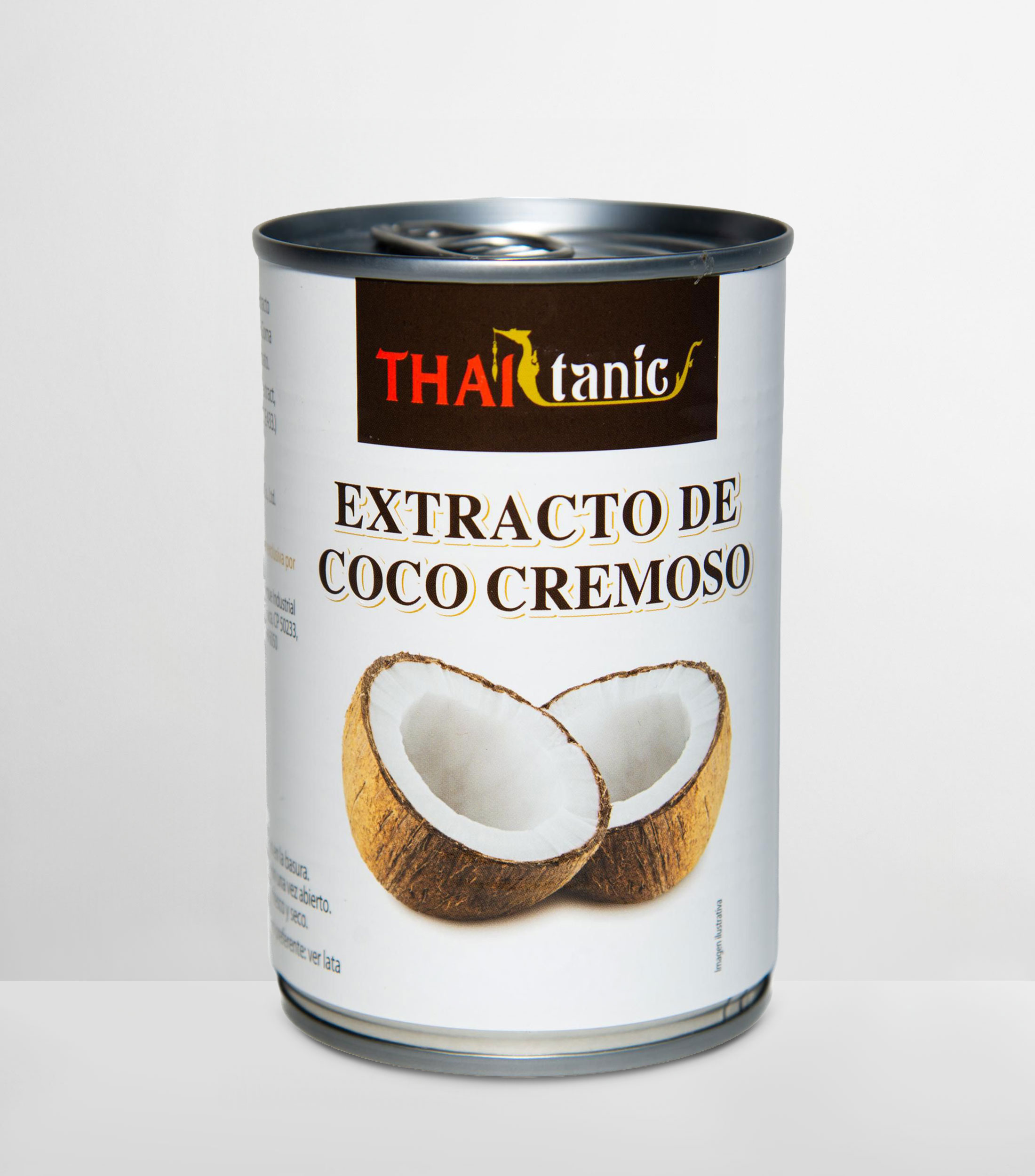 Extracto de coco cremoso Thaitanic, 400 ml
