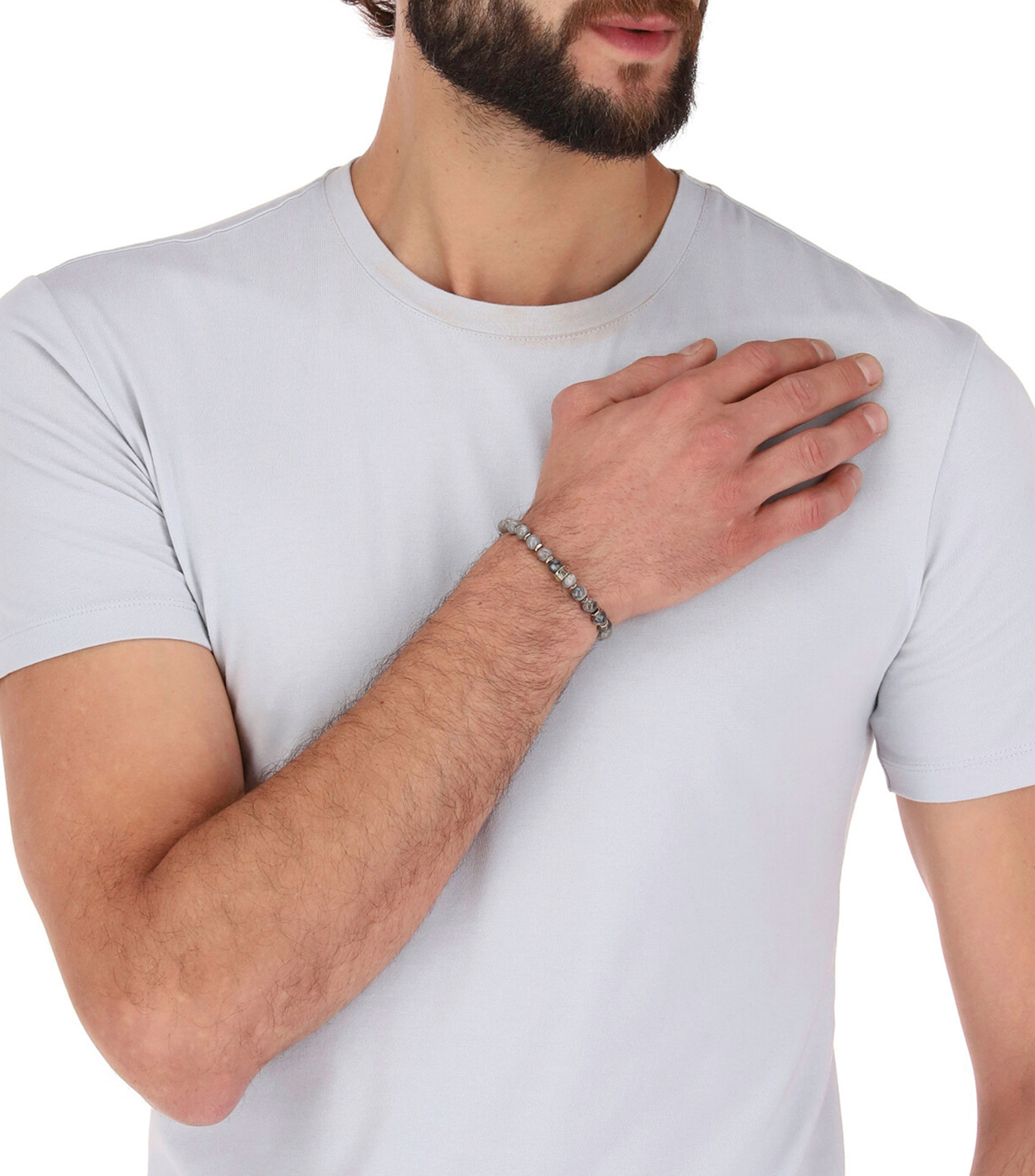 Brazalete con Piedras Elemento Aire Hombre
