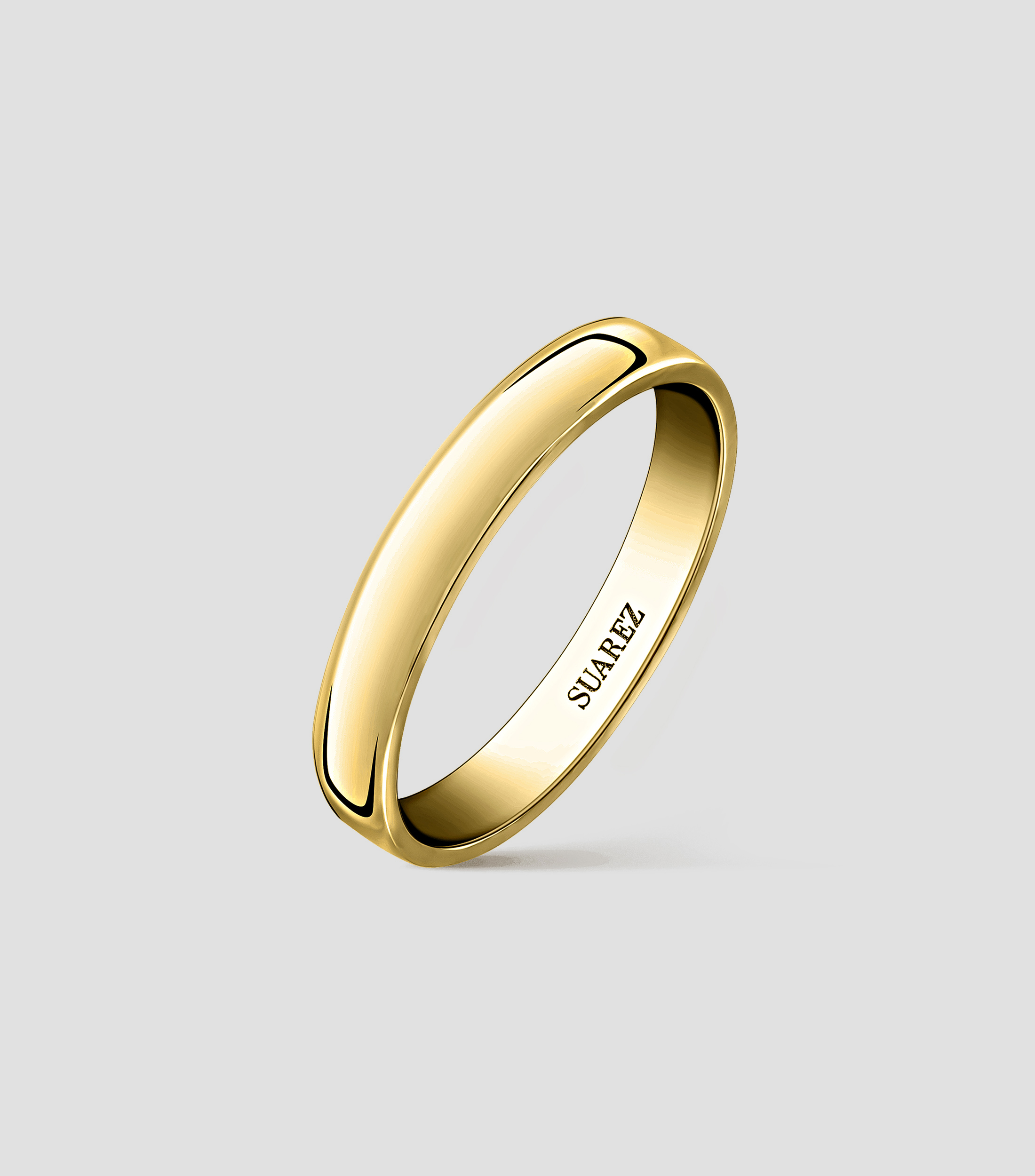 Anillo Solitario en oro amarillo 18 Kts Unisex