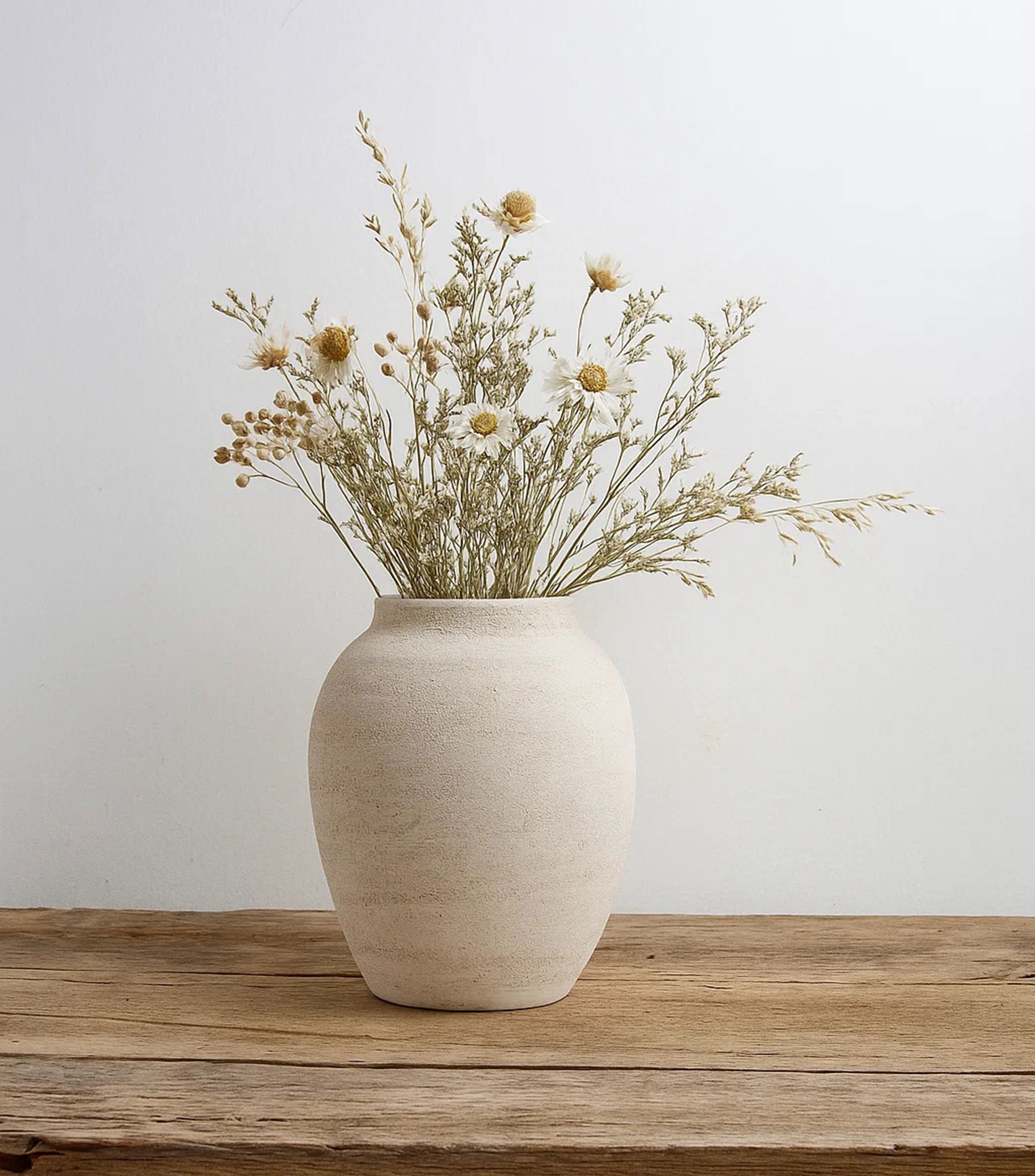 Florero Chico Tierra Banca en ceramica