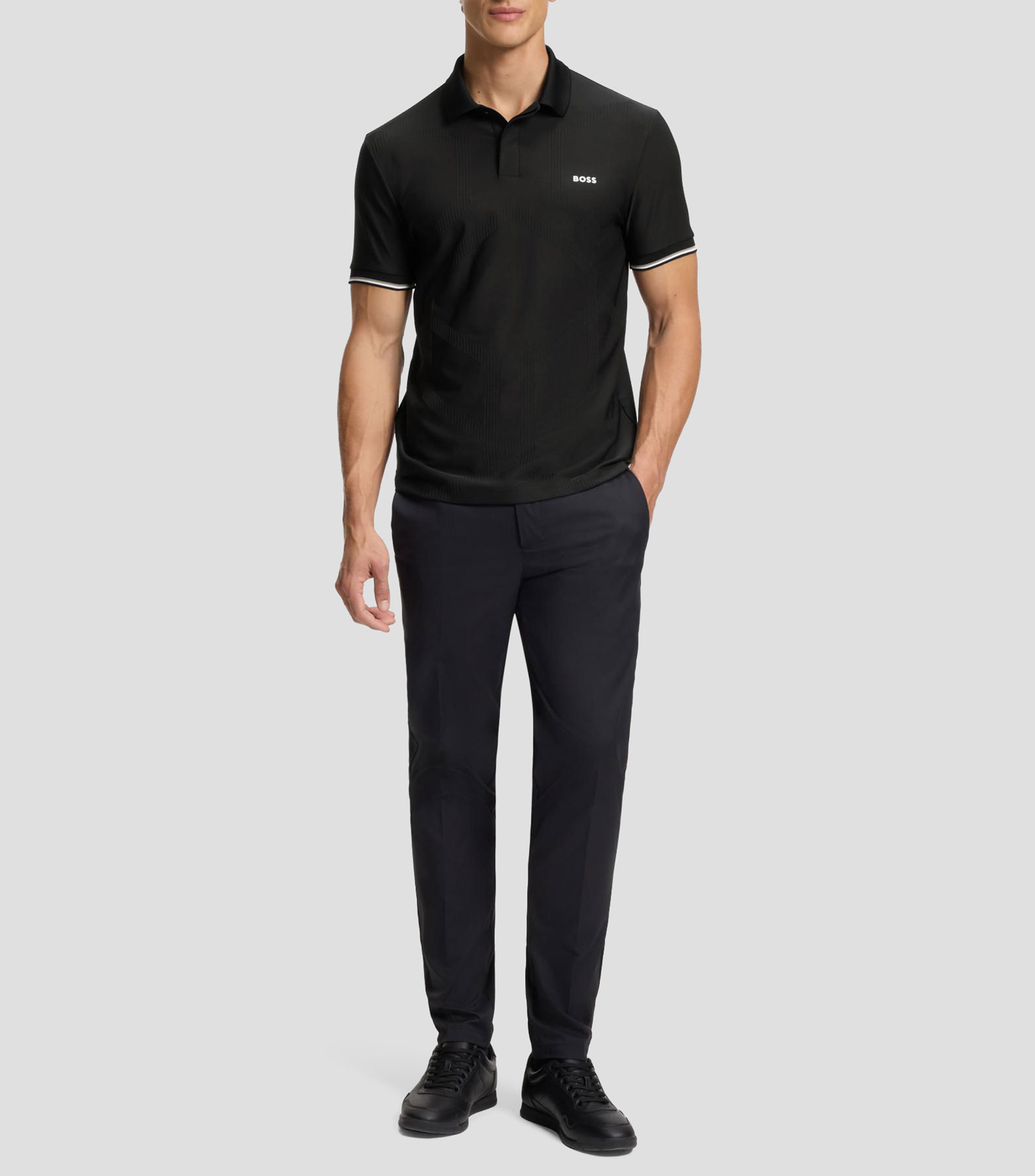 Polo de secado rápido con detalles anatómicos Hombre