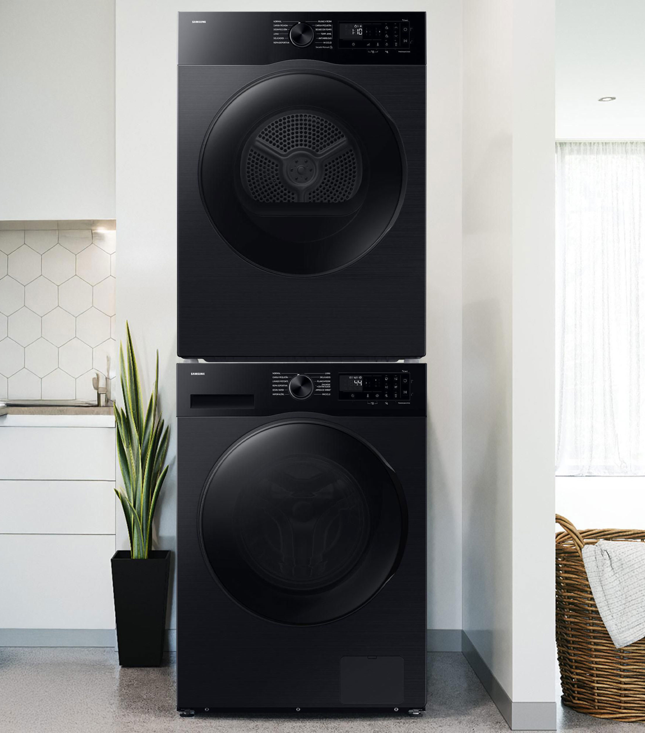 Centro de lavado F-WW13FGDV11BB eléctrico carga frontal 13 kg negro