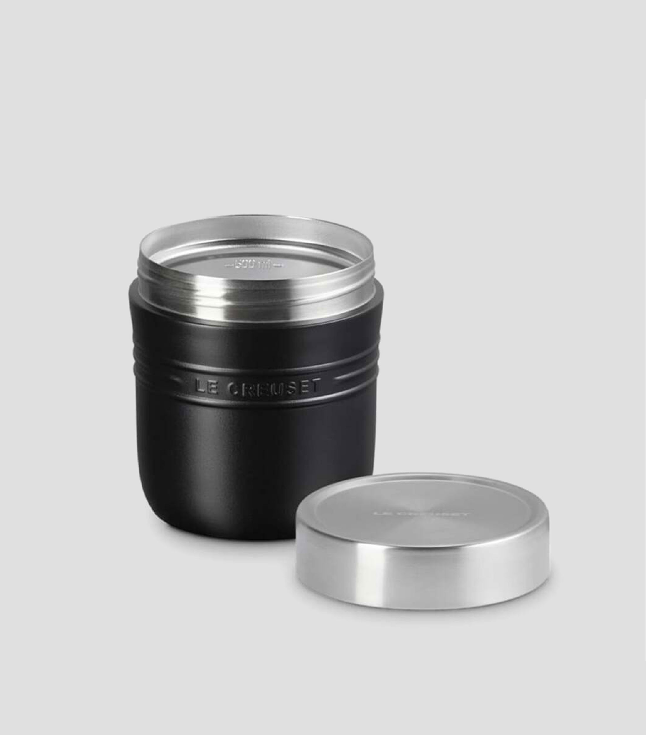 Contenedor Circular Negro, 500 ml
