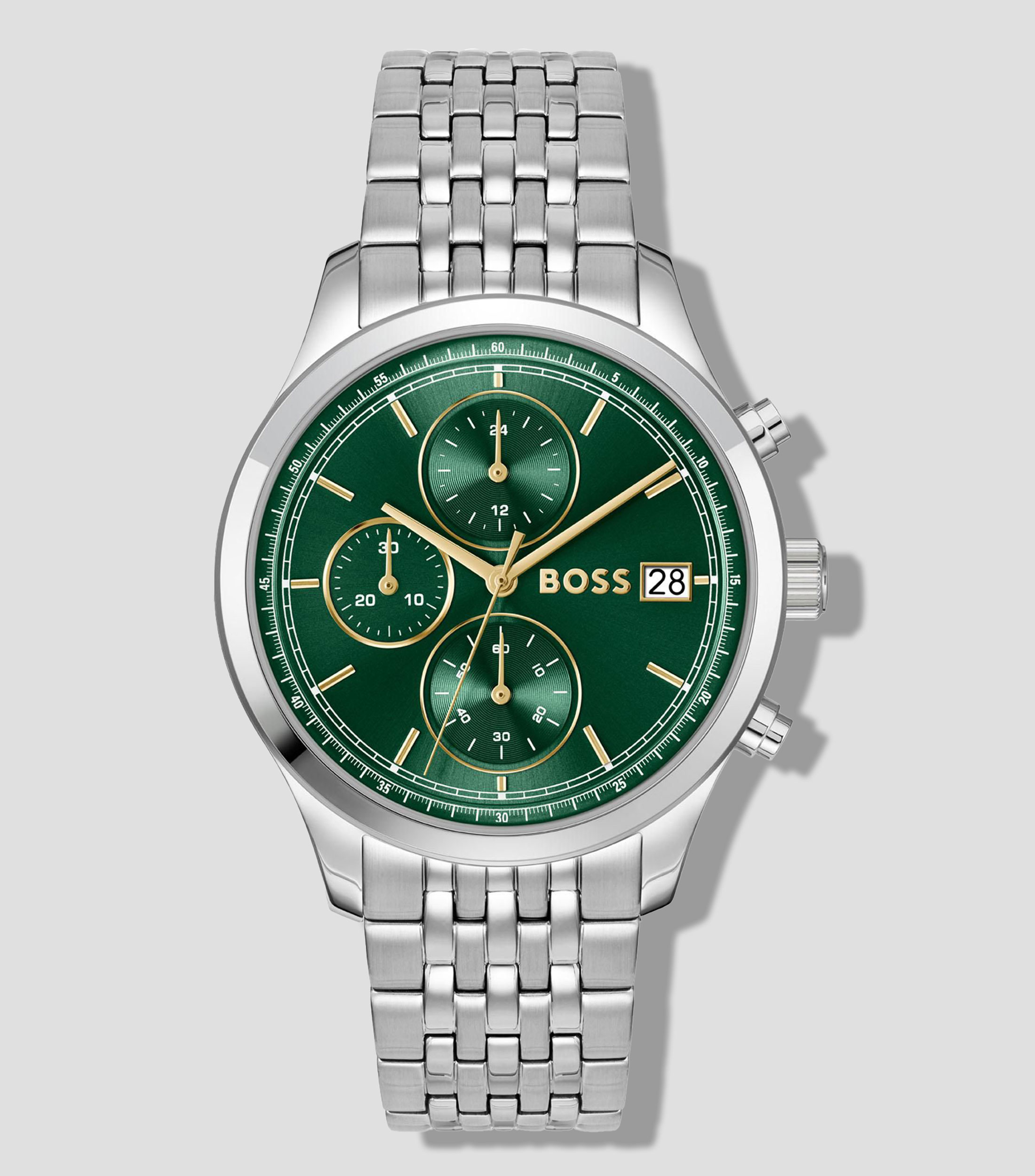 Reloj para Hombre Stratus casual plateado, verde