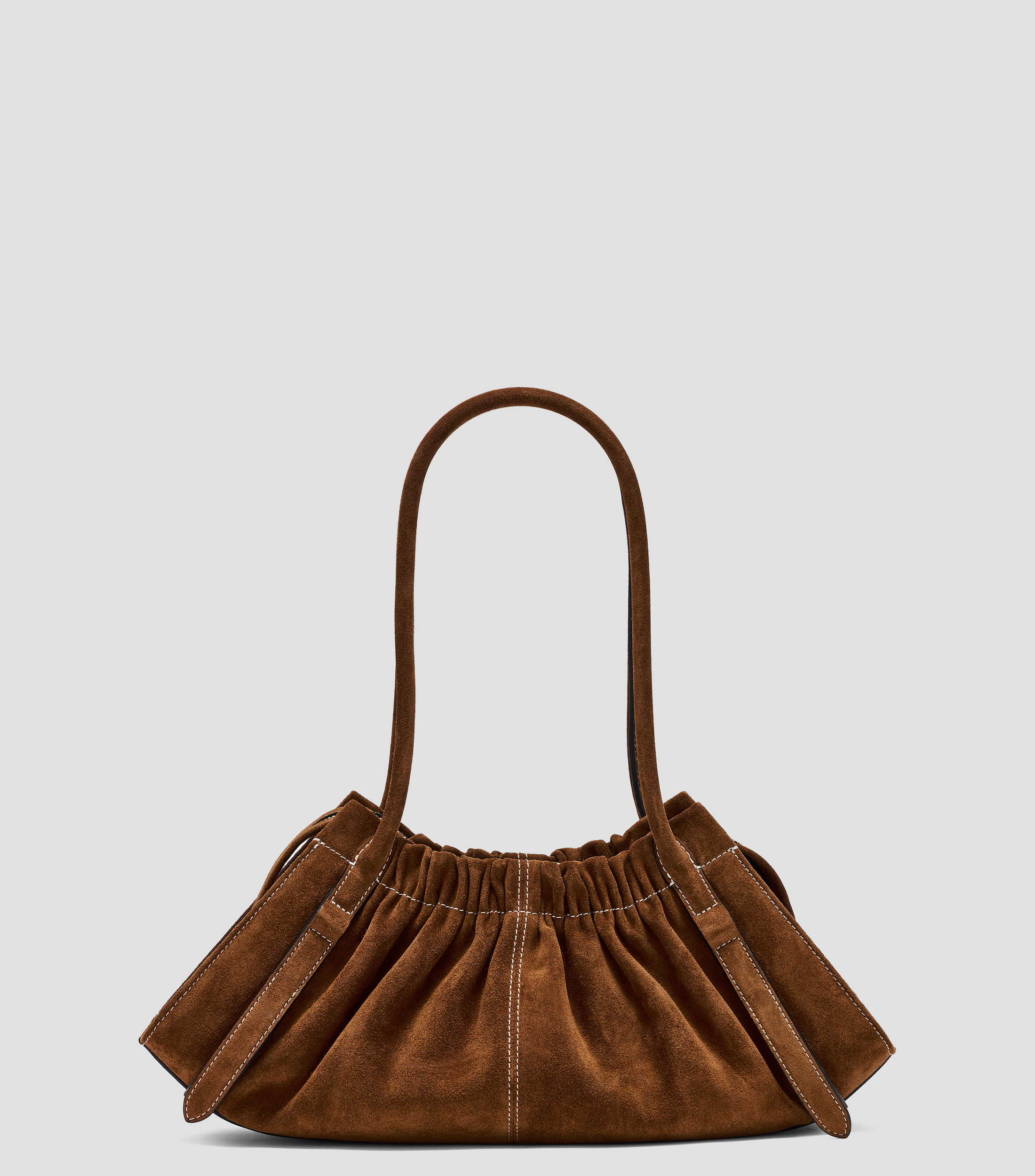 Bolsa satchel en piel lisa Mujer