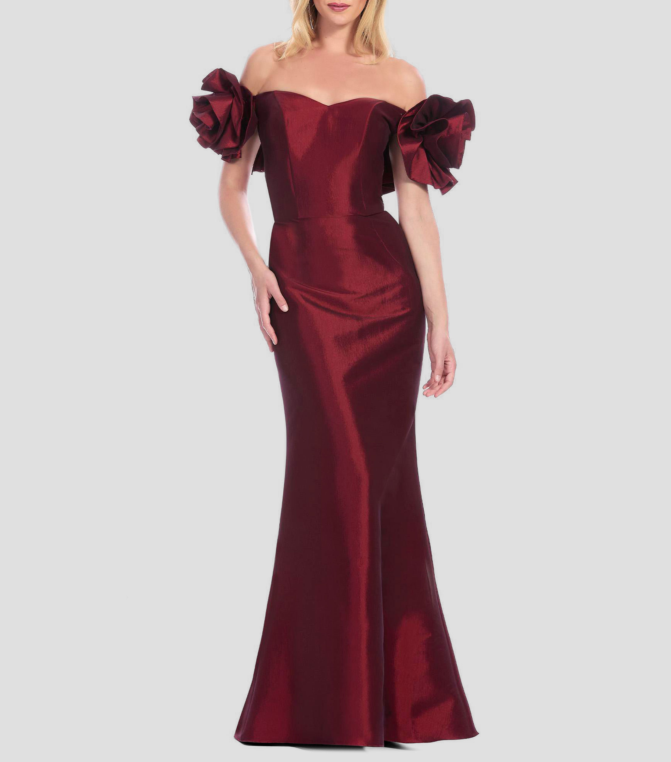 Vestido de fiesta largo liso Mujer