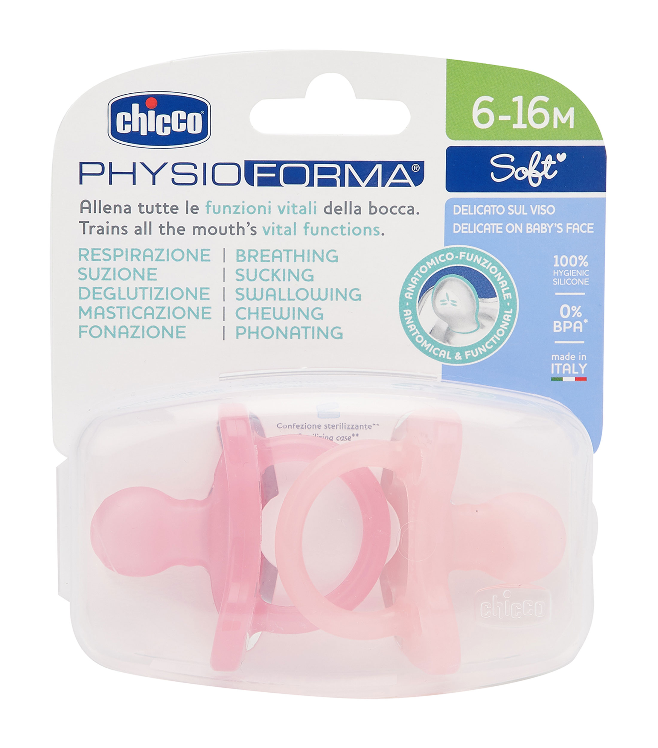 Set 2 Chupones Physio Soft Soother 6-16 Meses