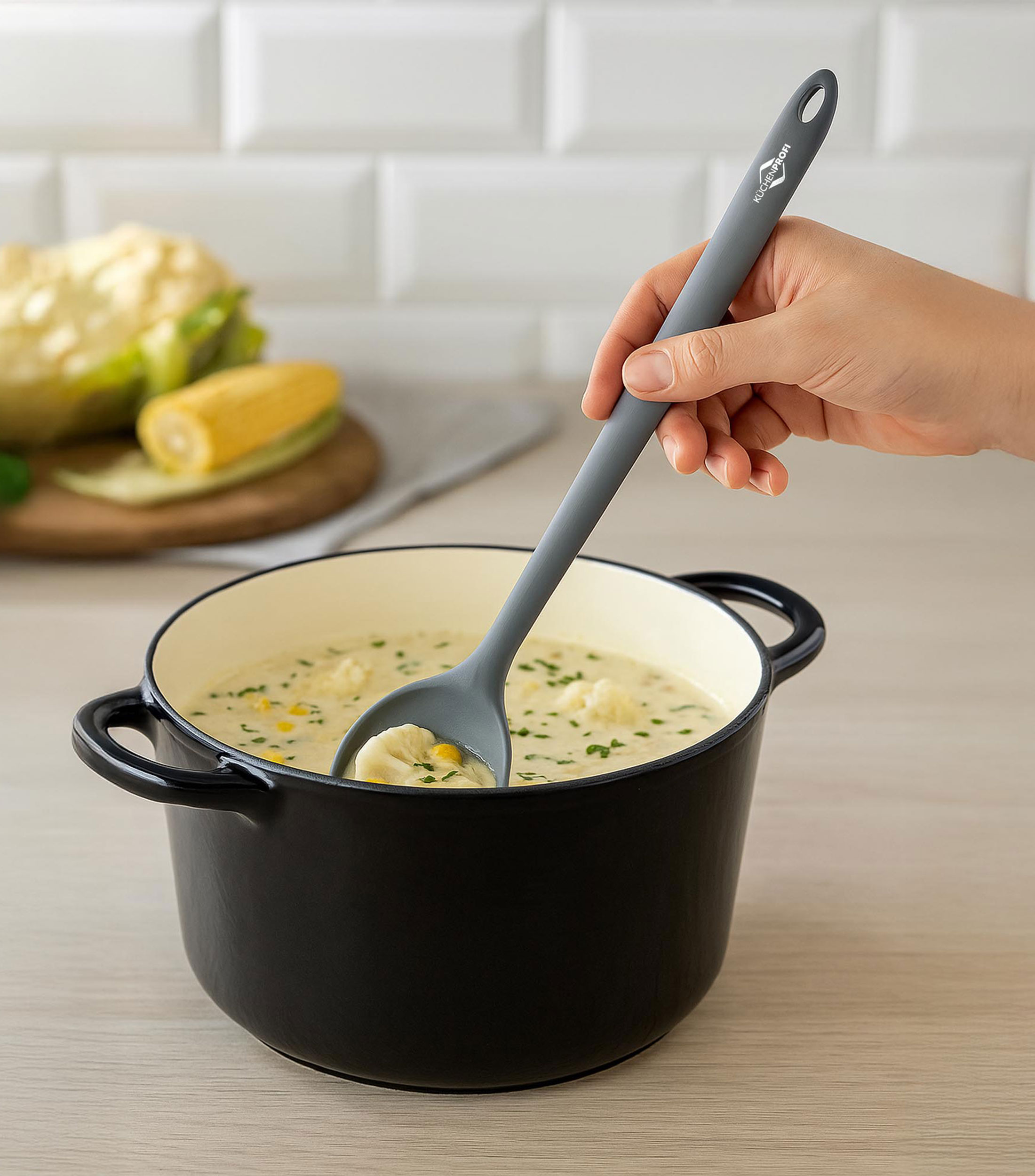 Cuchara de cocina Trend gris