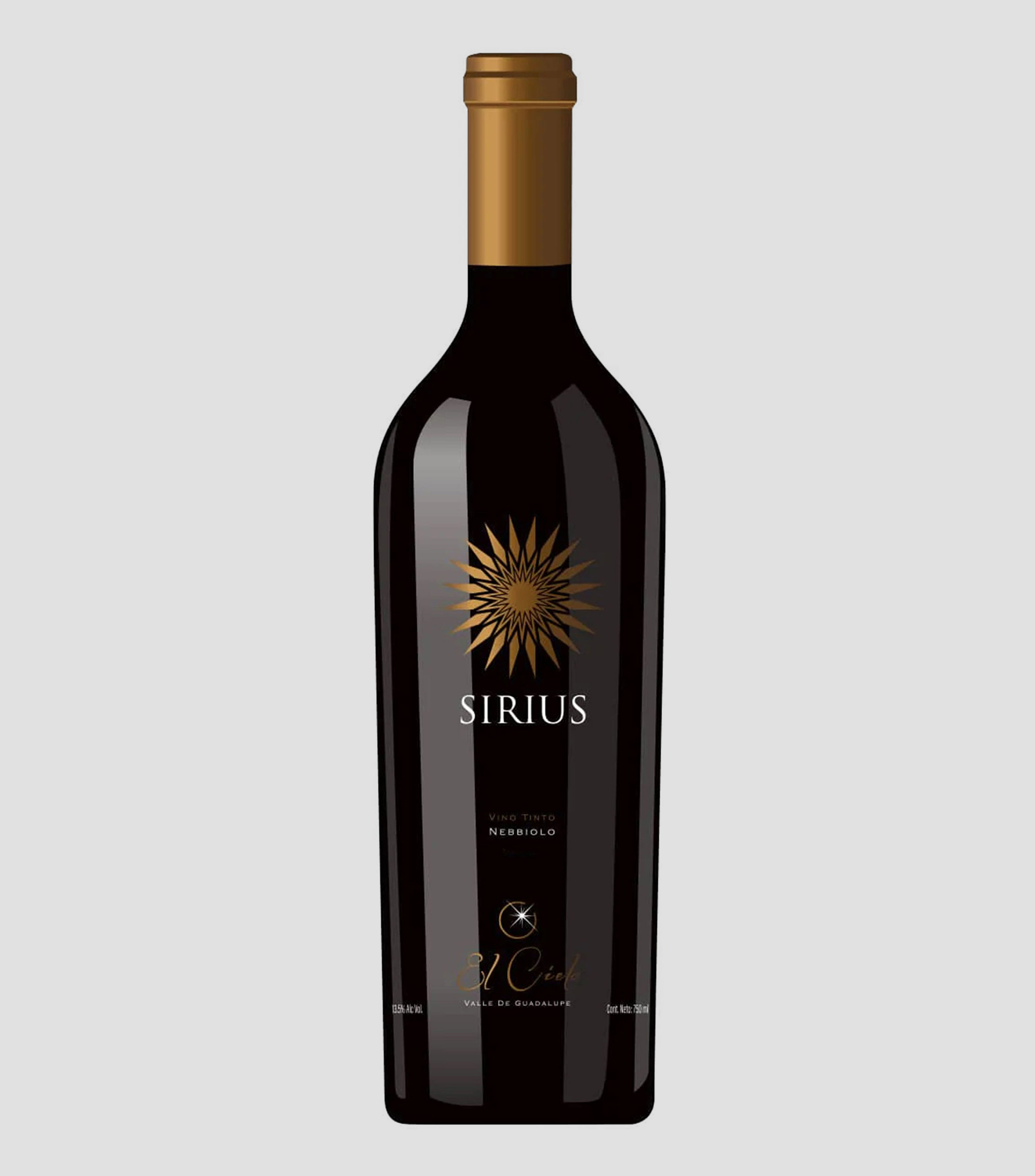 Vino Tinto Nebbiolo Sirius, 750 ml