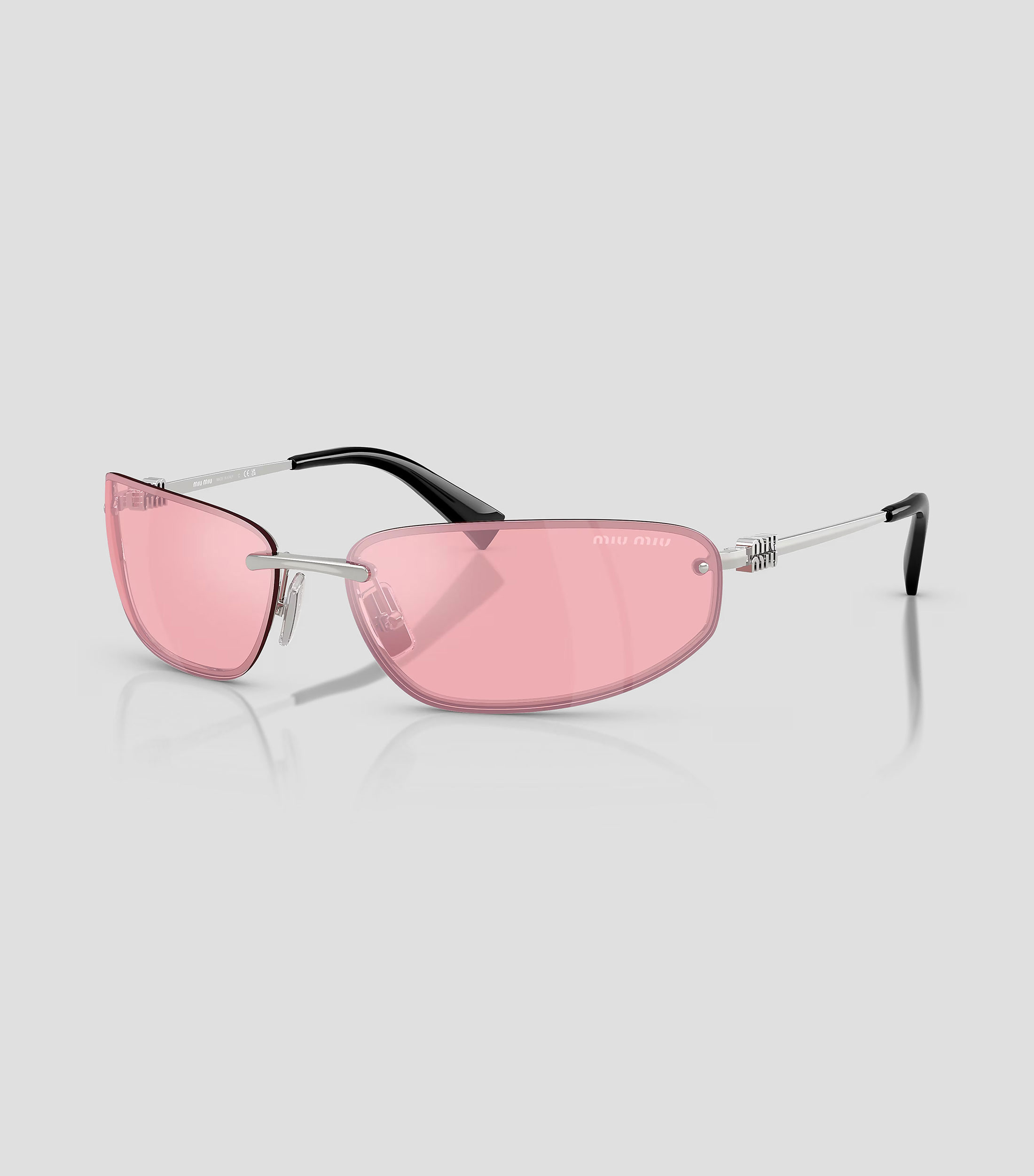 Lentes de sol ovalados MUA50S plateado Mujer