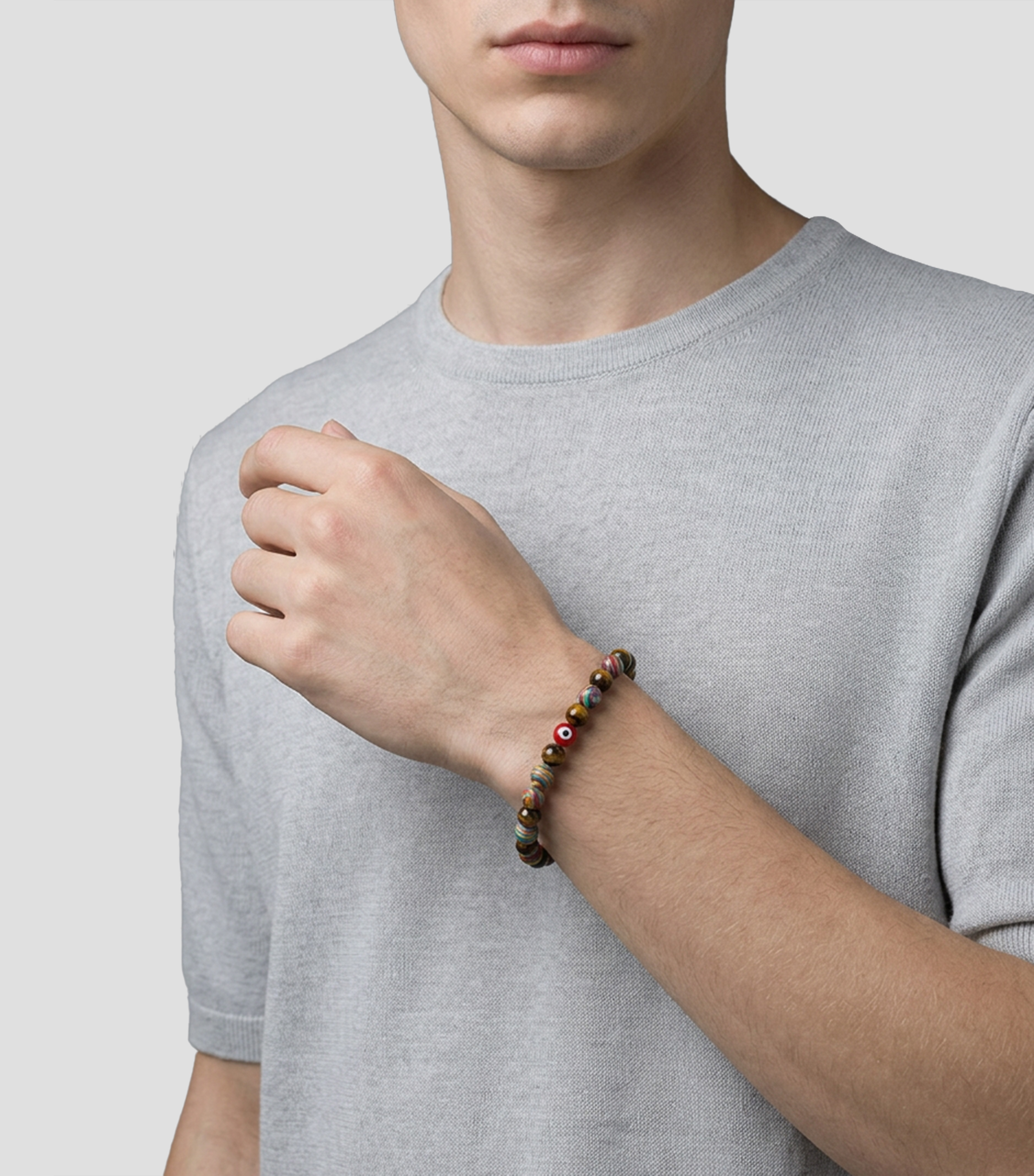 Pulsera con Piedras Hombre