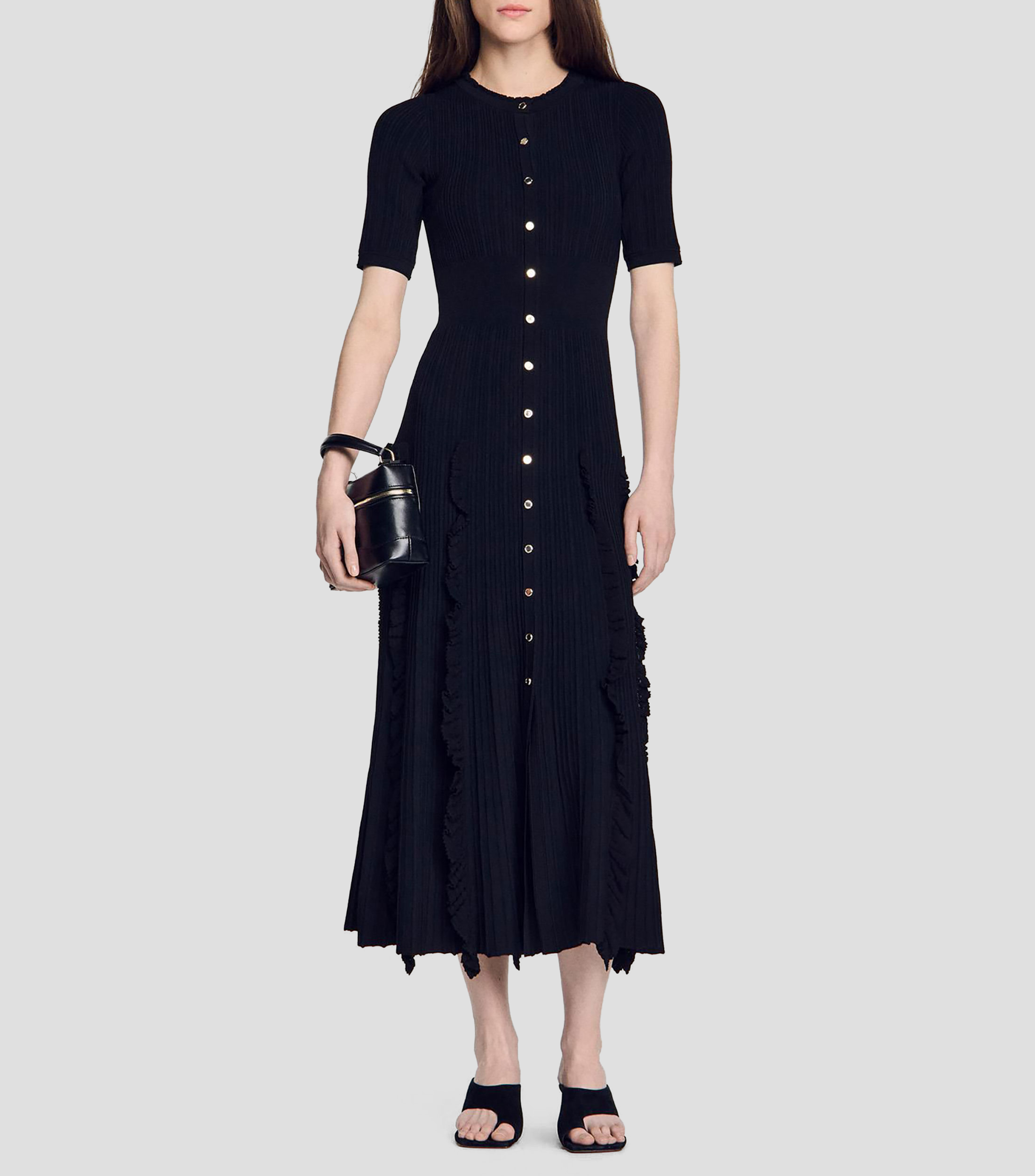 Vestido midi fantasía Mujer