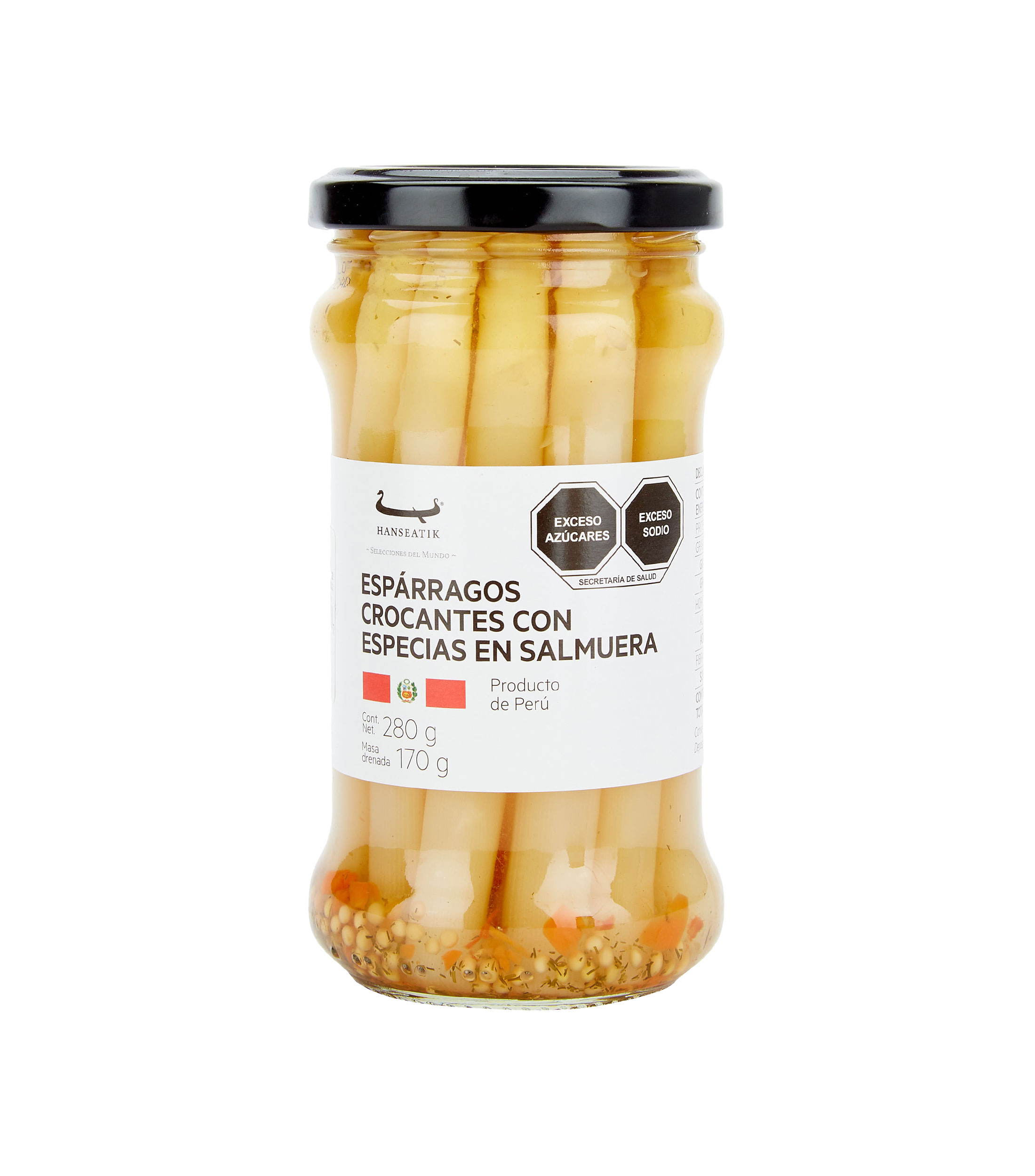 Esparragos Crocantes con Especias en Salmuera, 280 g