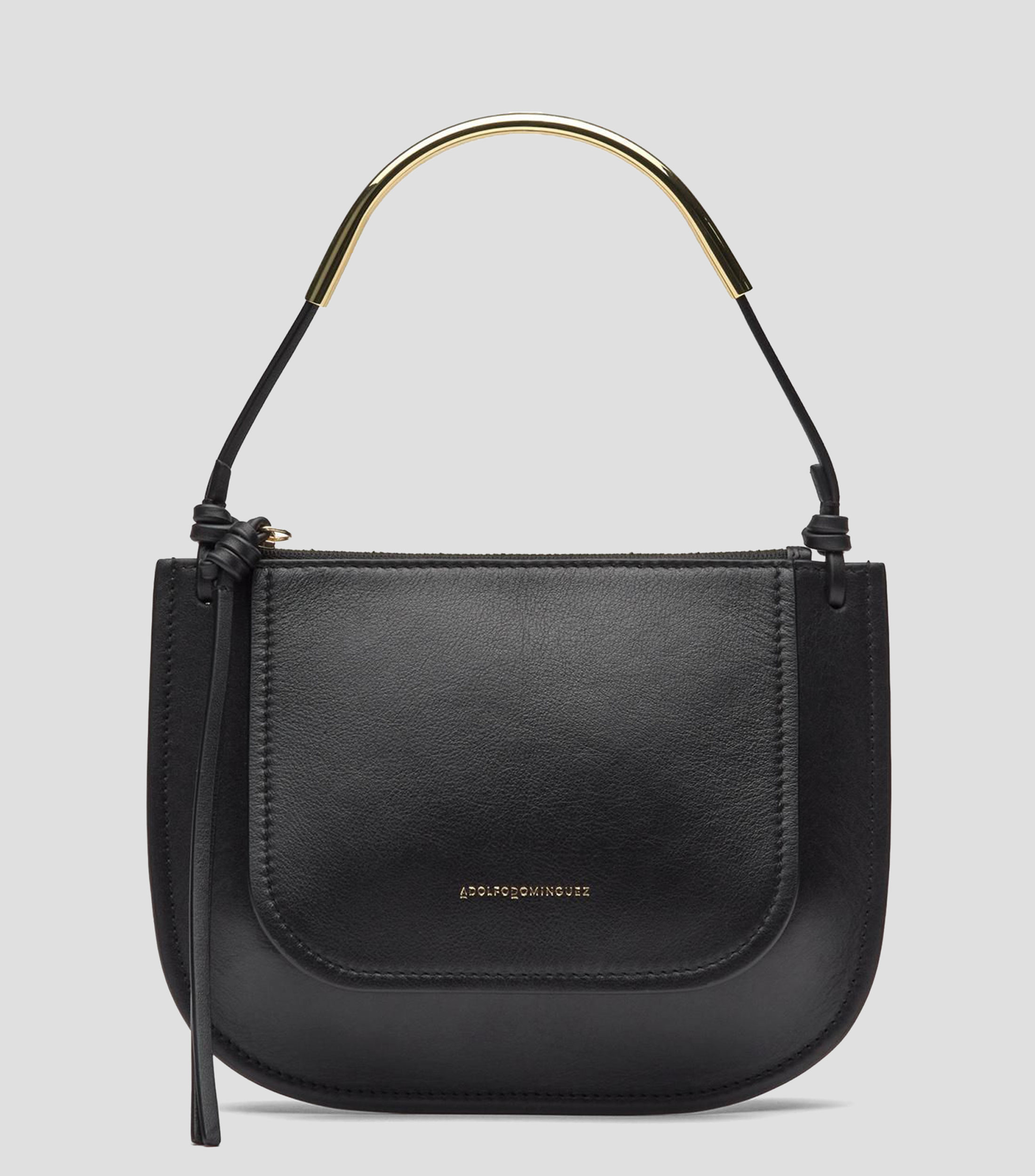 Bolsa shoulder en piel lisa Mujer