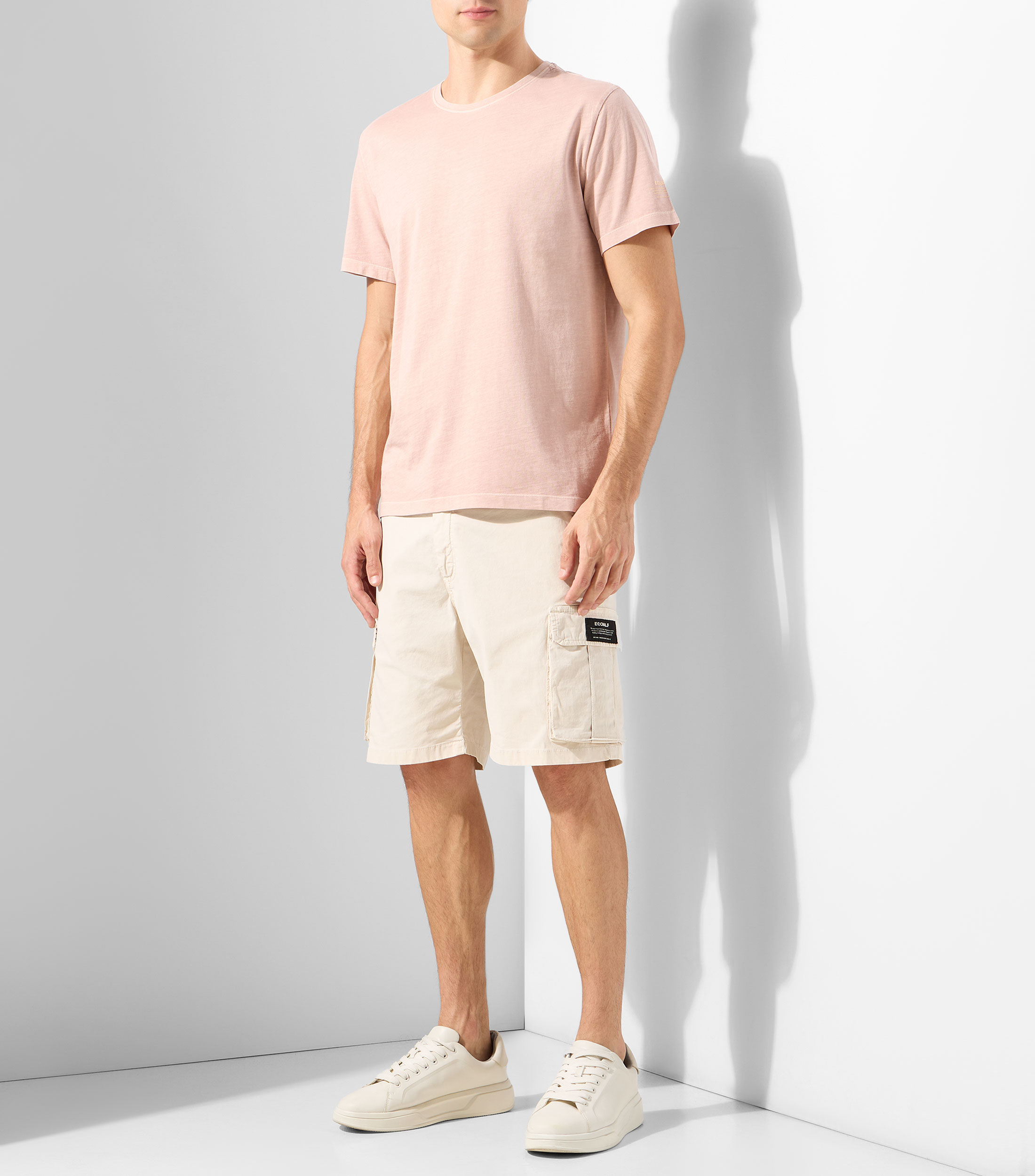 Playera cuello redondo manga corta lisa Hombre