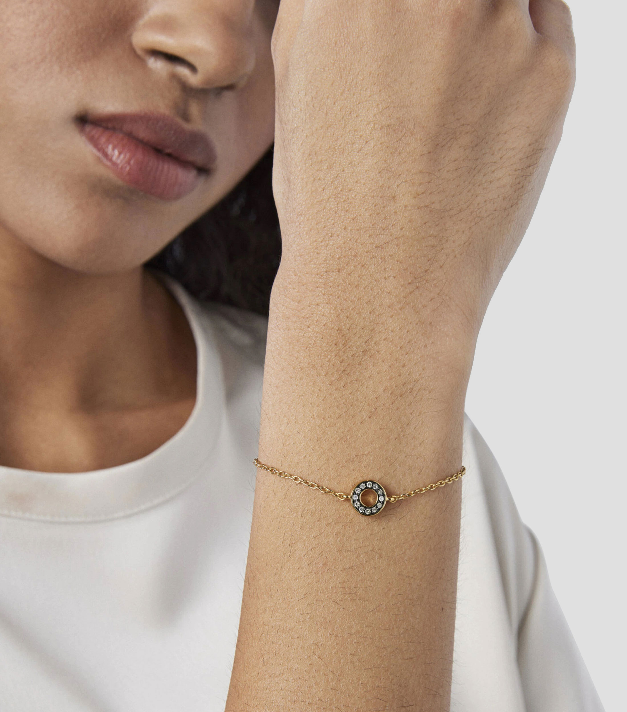 Pulsera en Plata .925 Nocturne con diamantes Mujer