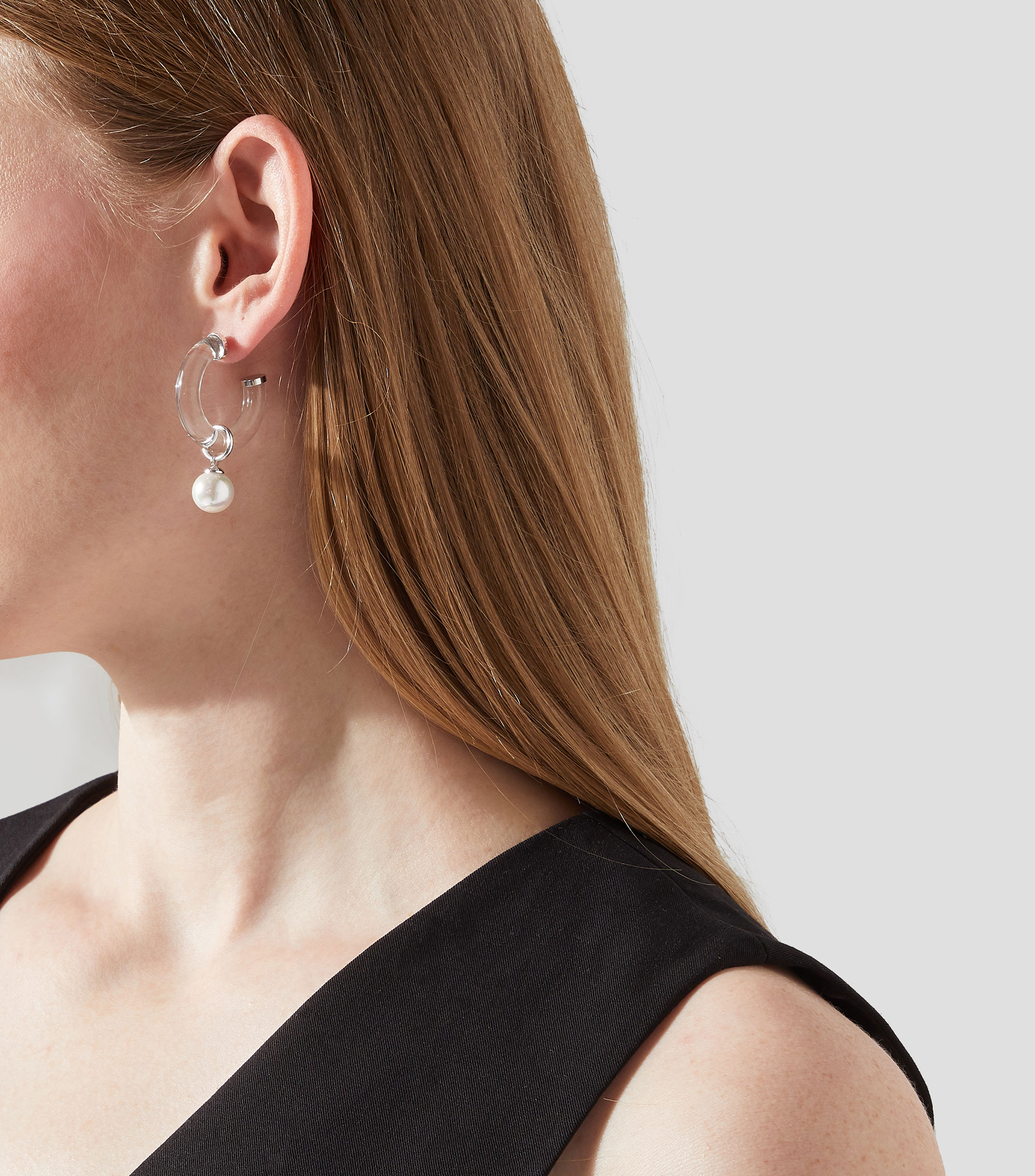 Aretes con perla Ayla Mujer