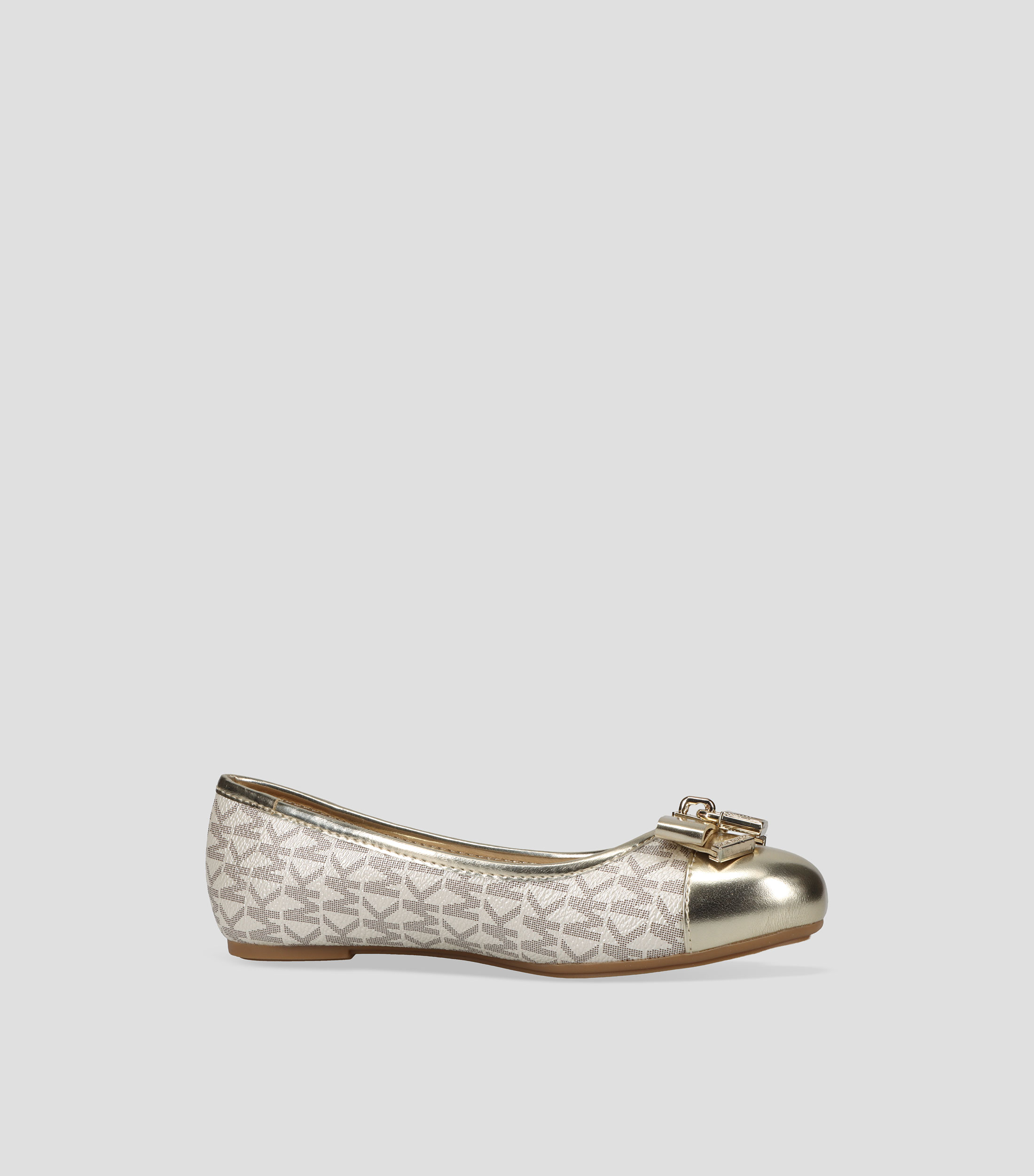 Flats media luna estampado con hebilla Niña