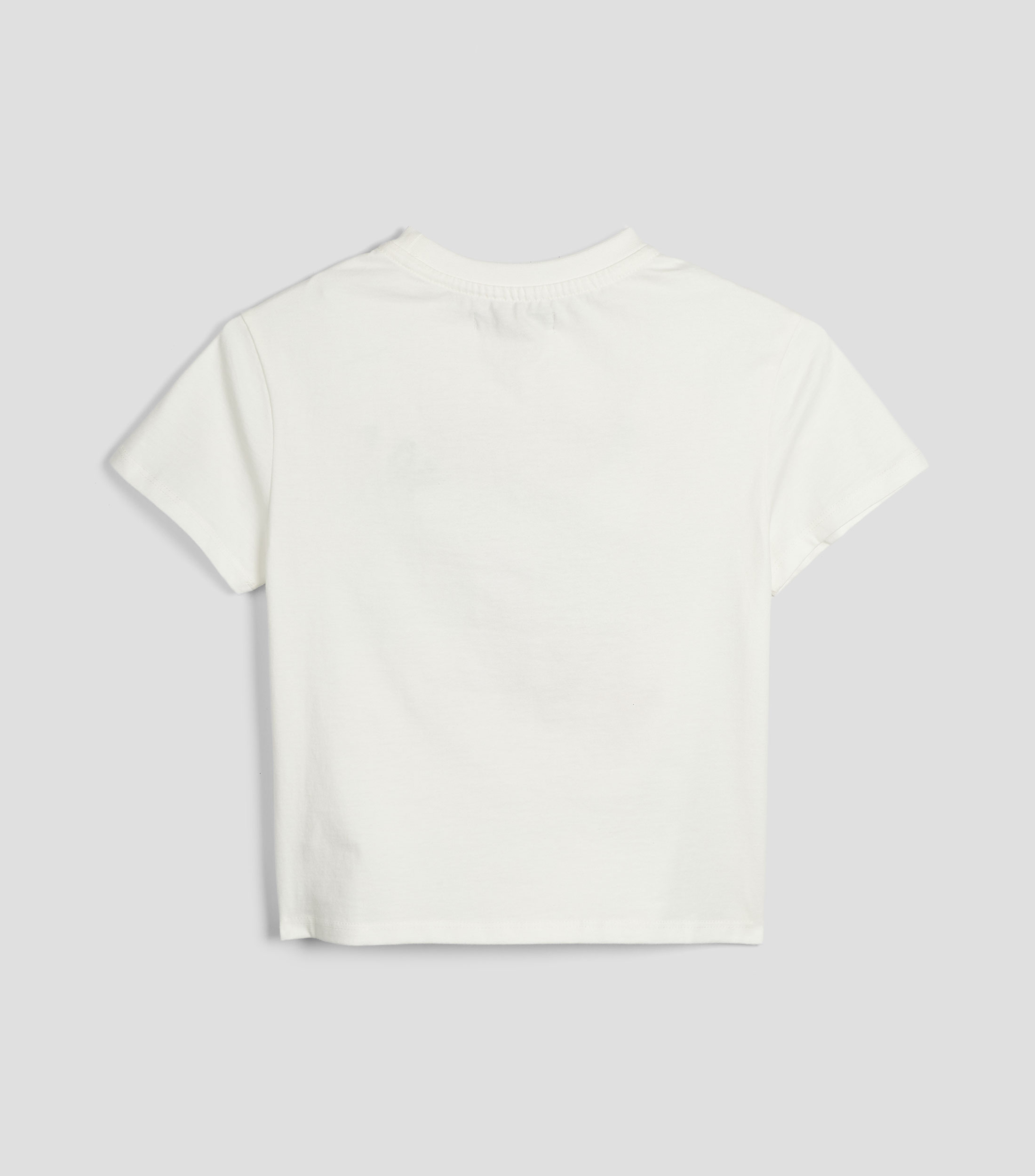 Playera cuello redondo manga corta estampada Niña